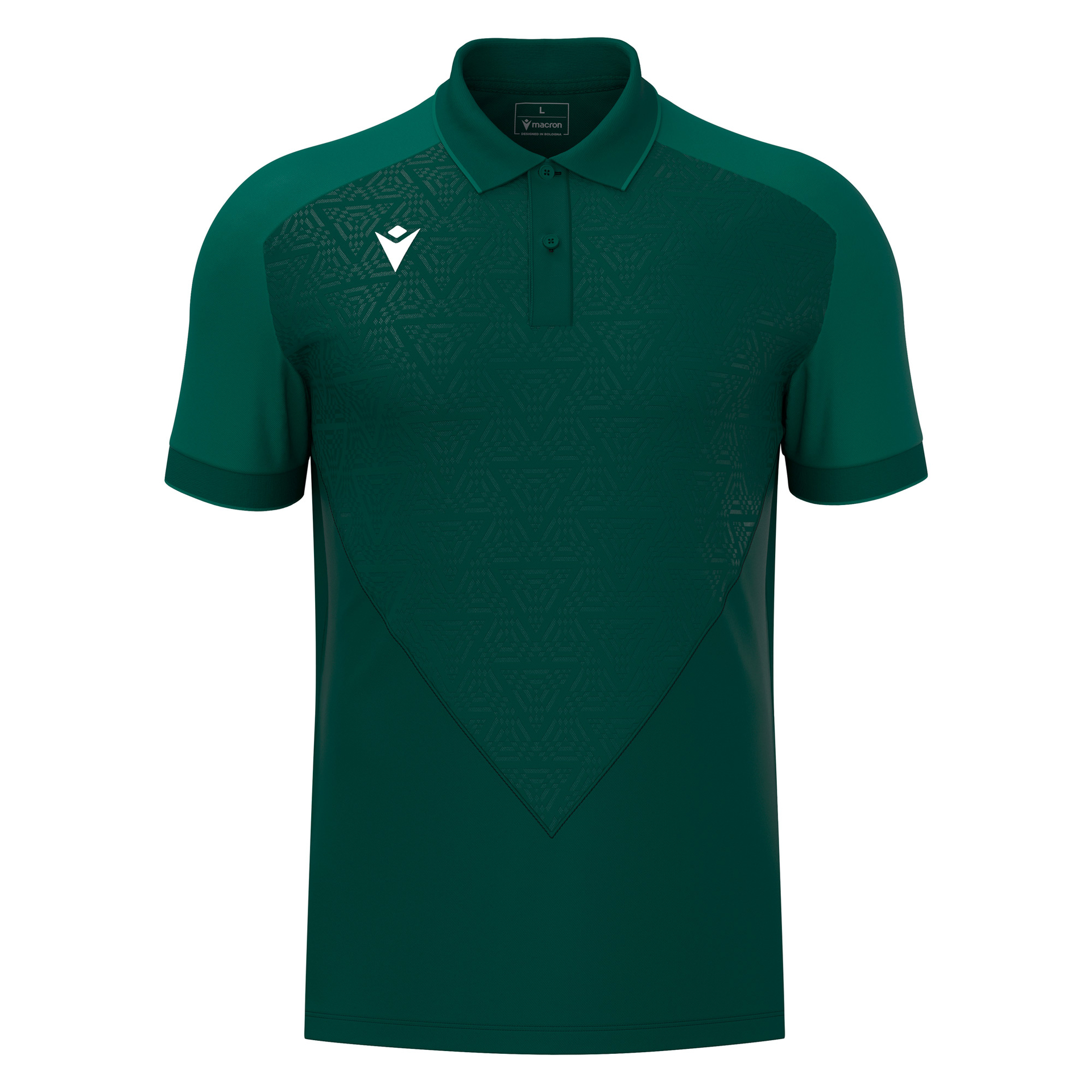 Macron Baldwin polo - donkergroen