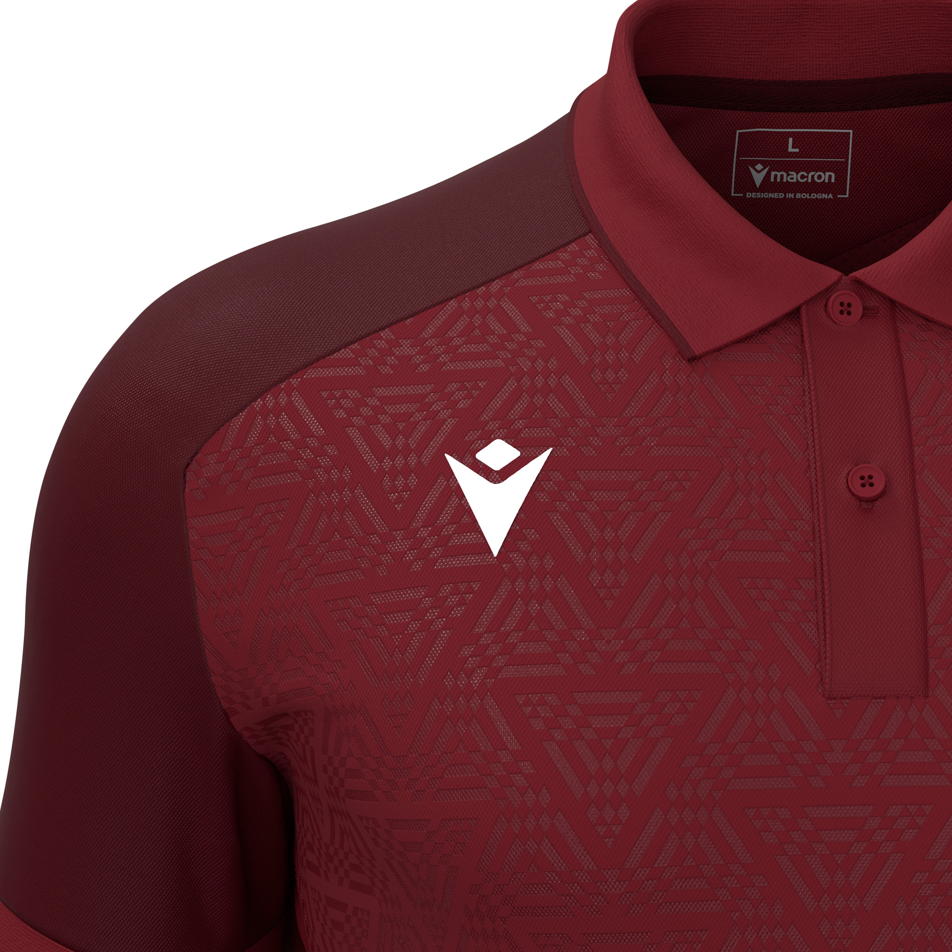 Macron Baldwin polo - bordeaux rood, foto 3 van 5
