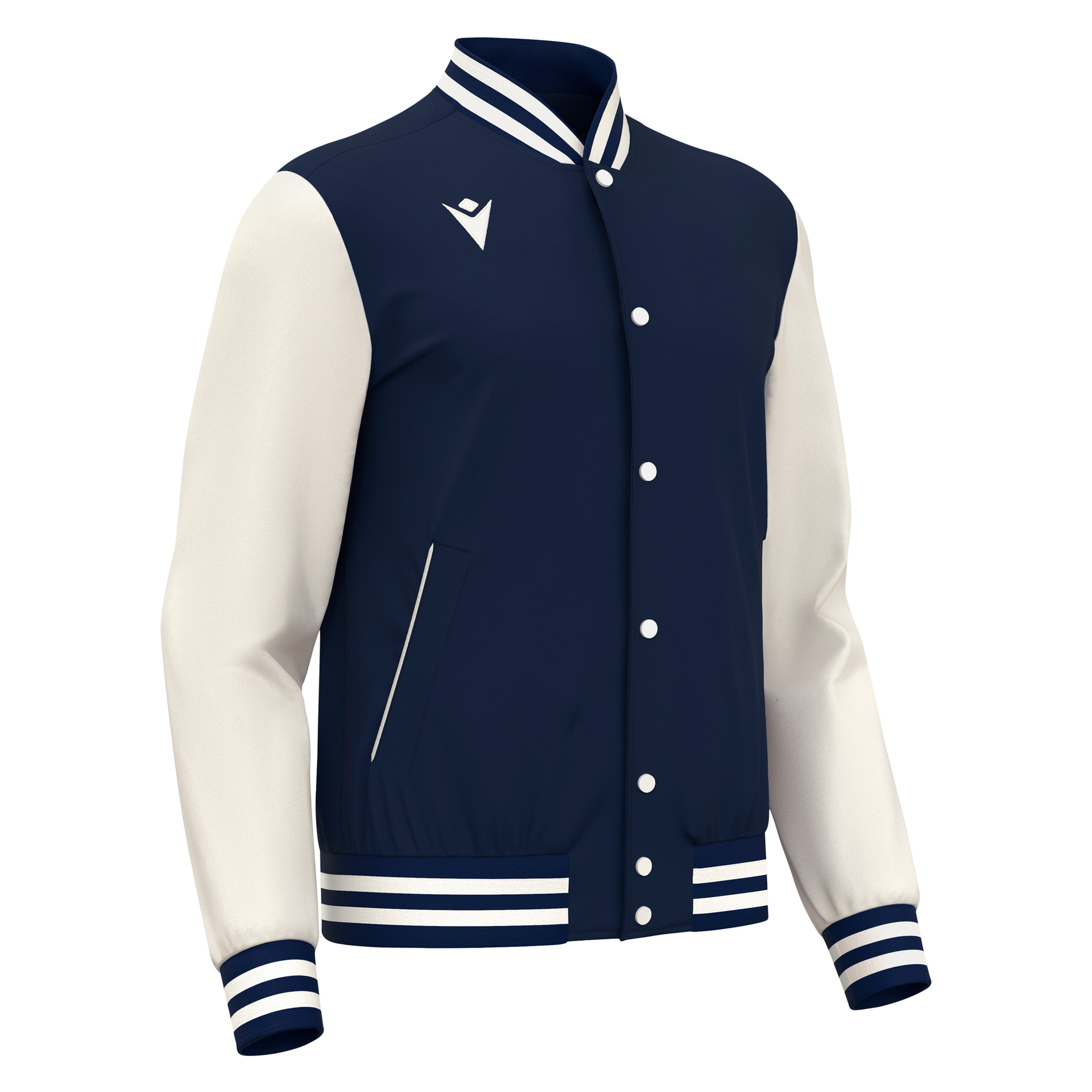 Macron Fiddle College Jacket - navy/wit