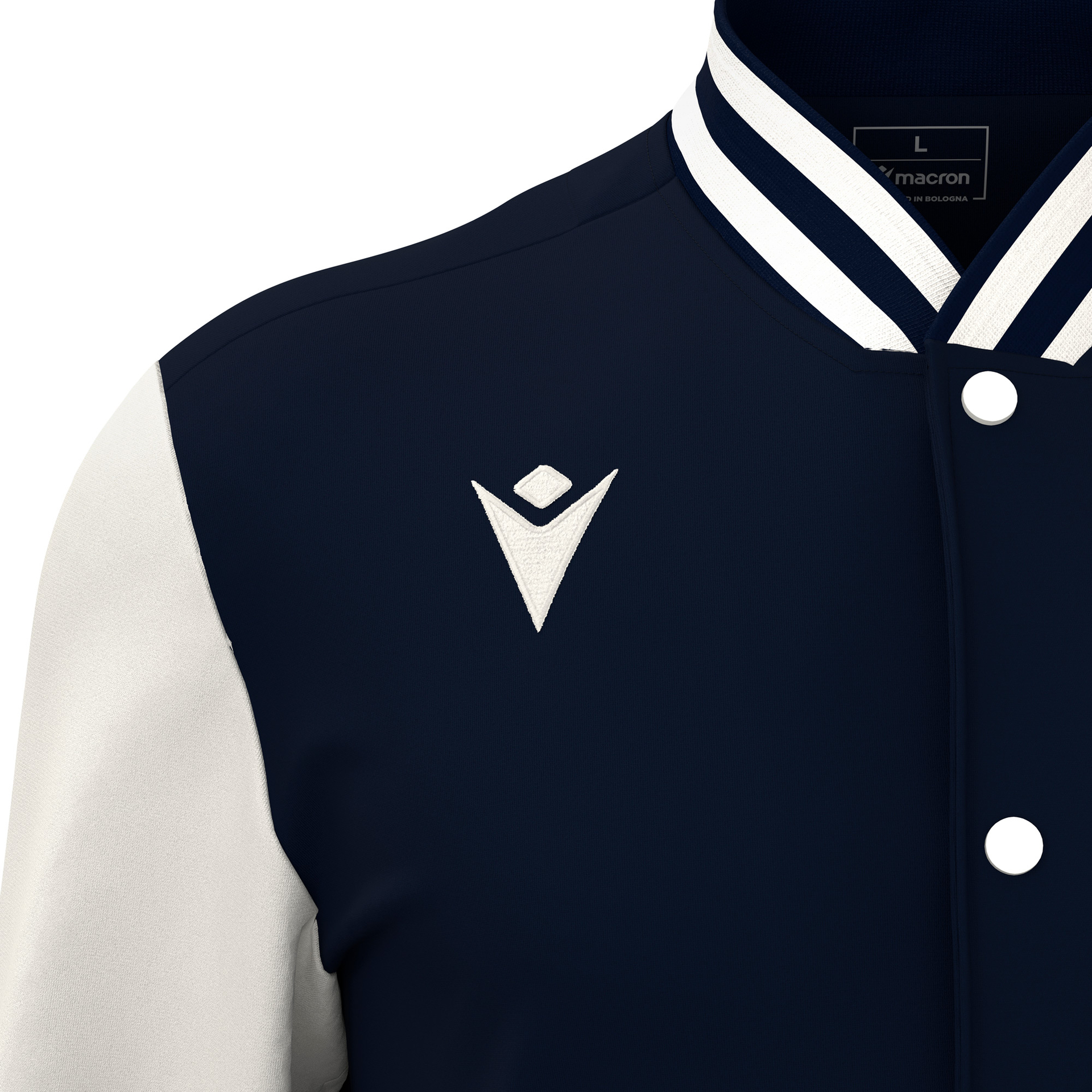 Macron Fiddle College Jacket - navy/wit, foto 3 van 6