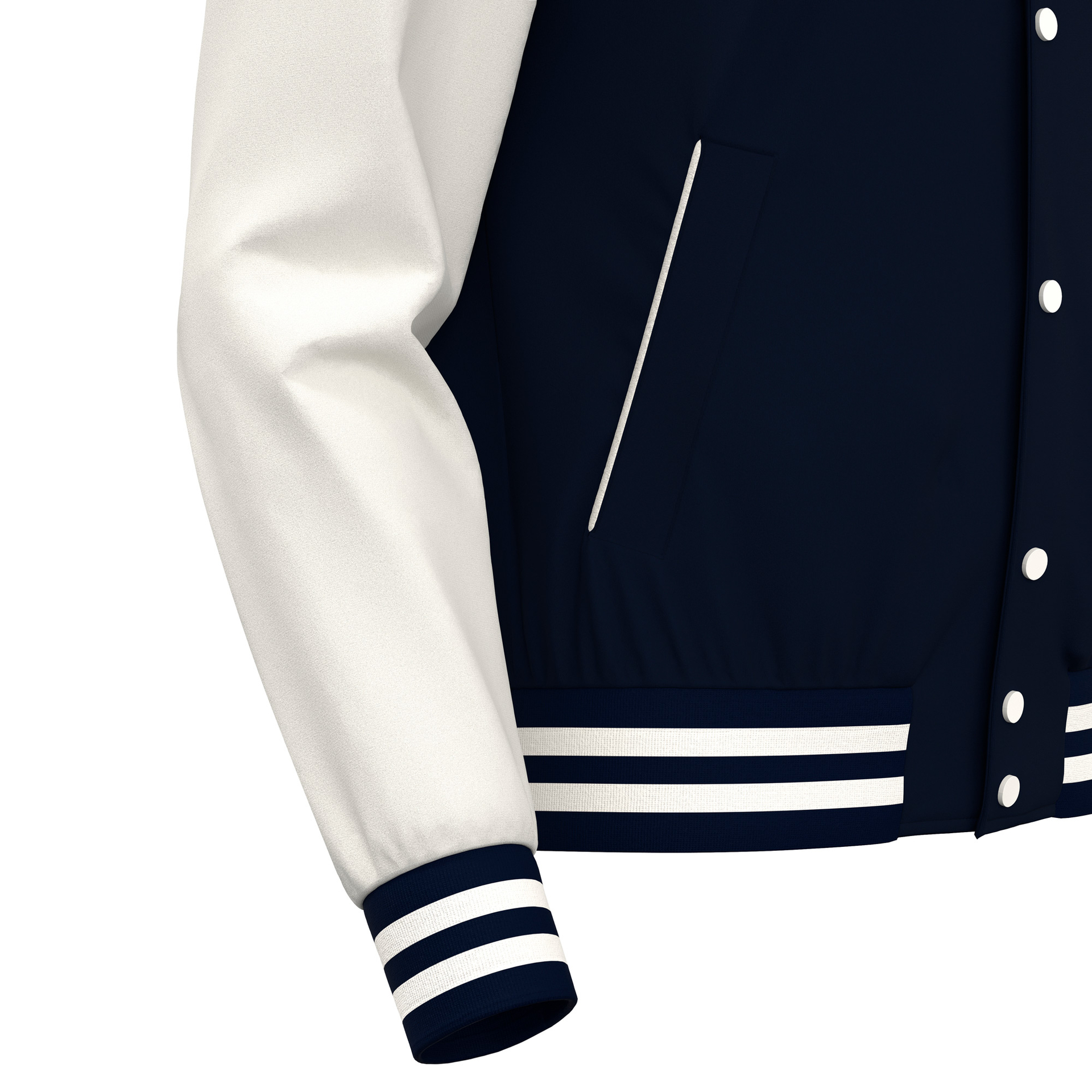 Macron Fiddle College Jacket - navy/wit, foto 5 van 6
