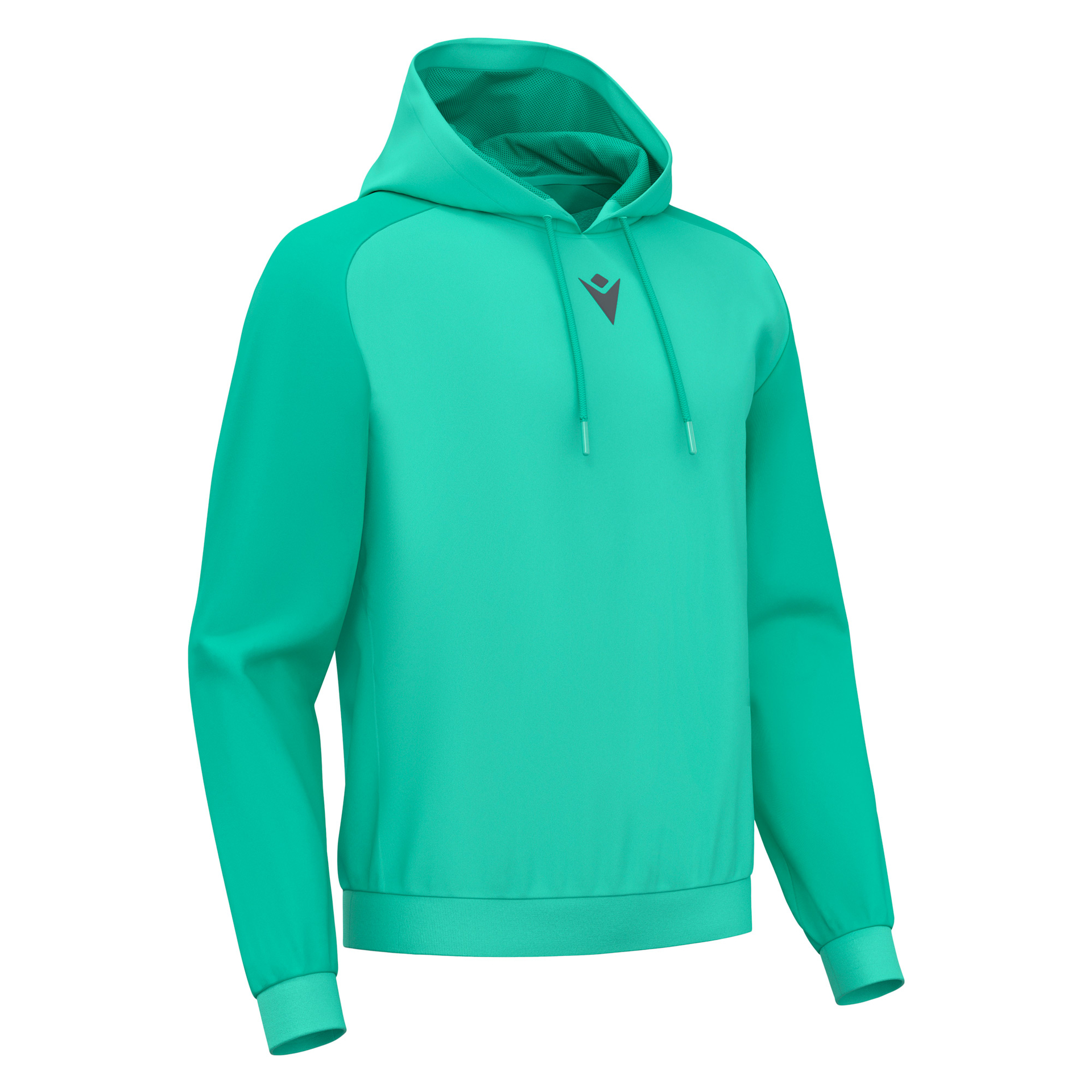 Macron Horn hoodie - neon turquoise, foto 4 van 5