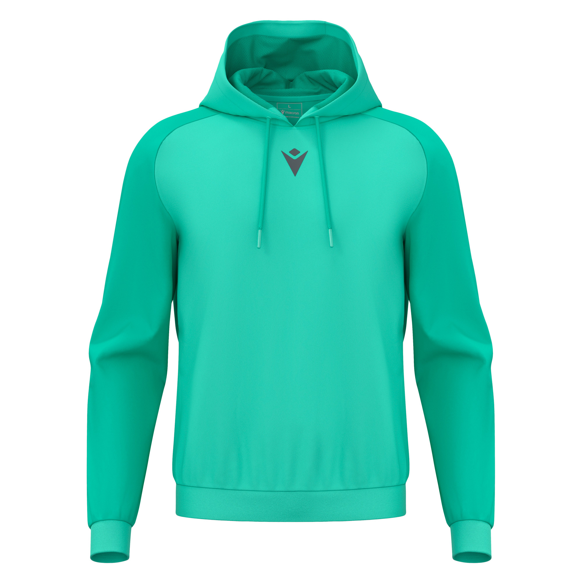 Macron Horn hoodie - neon turquoise