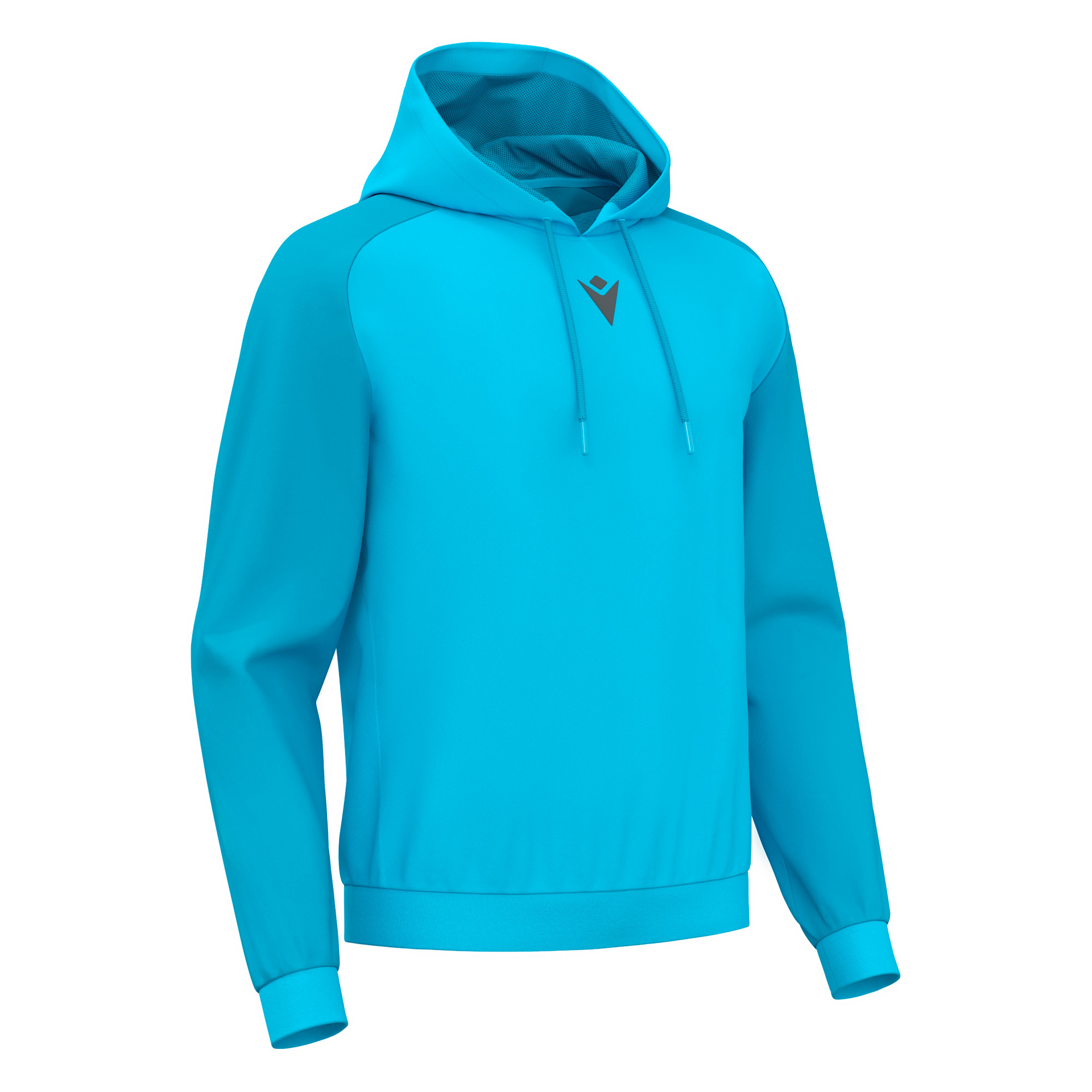 Macron Horn hoodie - neon celeste, foto 4 van 5