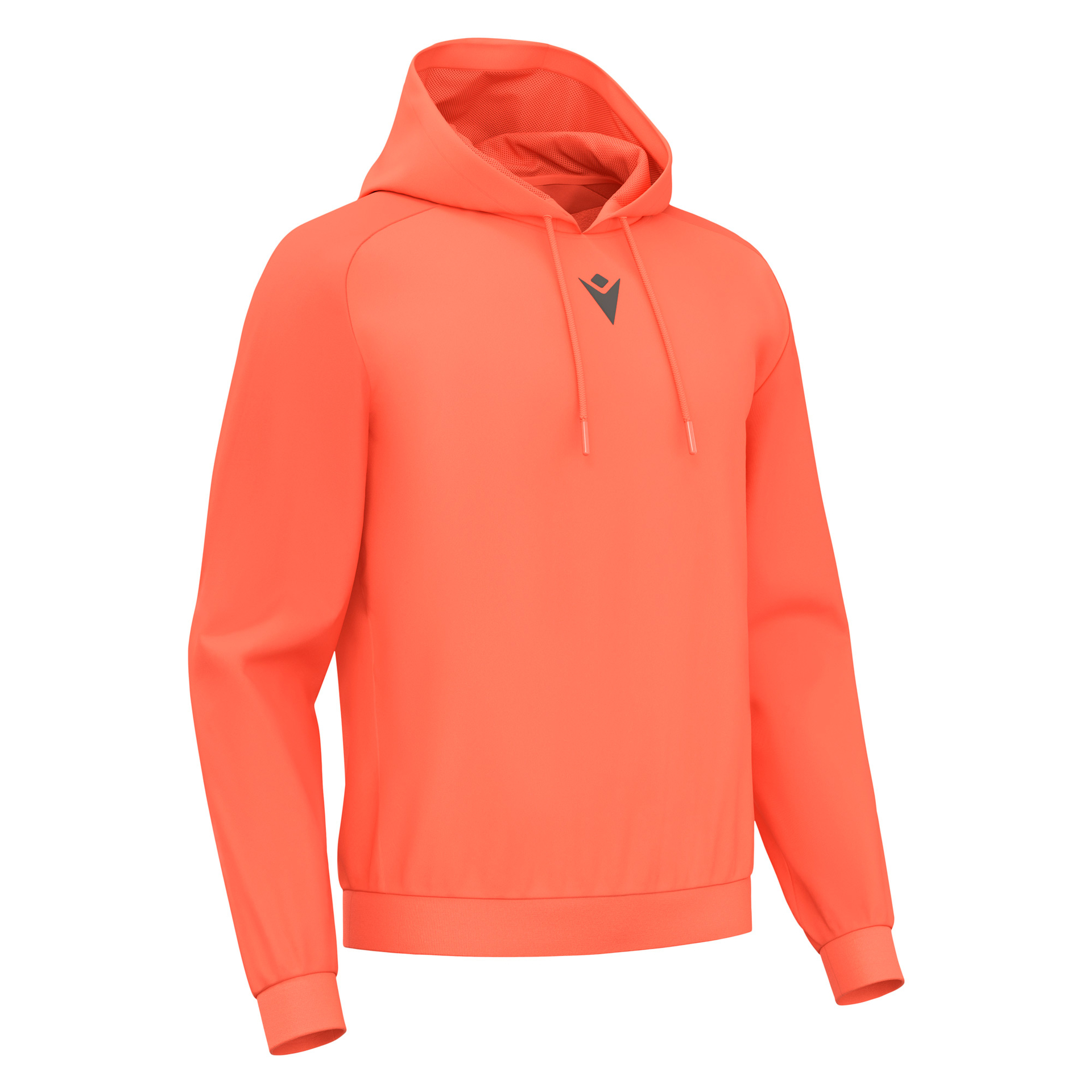 Macron Horn hoodie - neon coral, foto 4 van 5