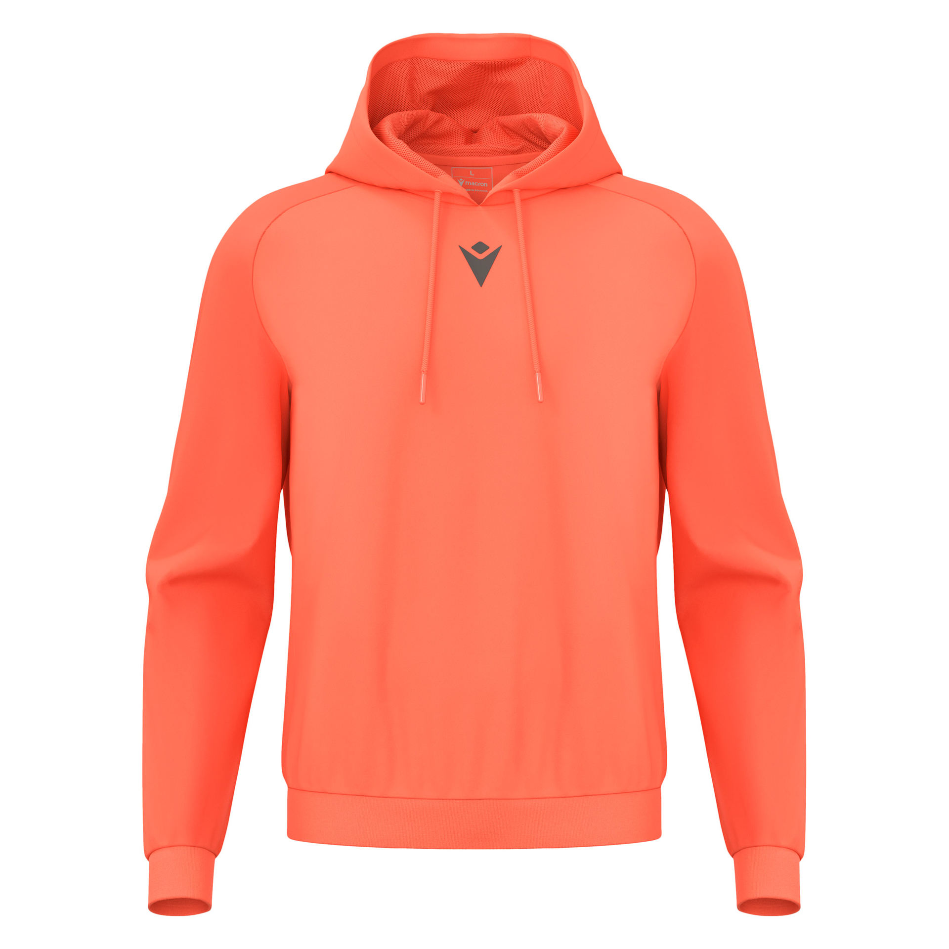 Macron Horn hoodie - neon coral