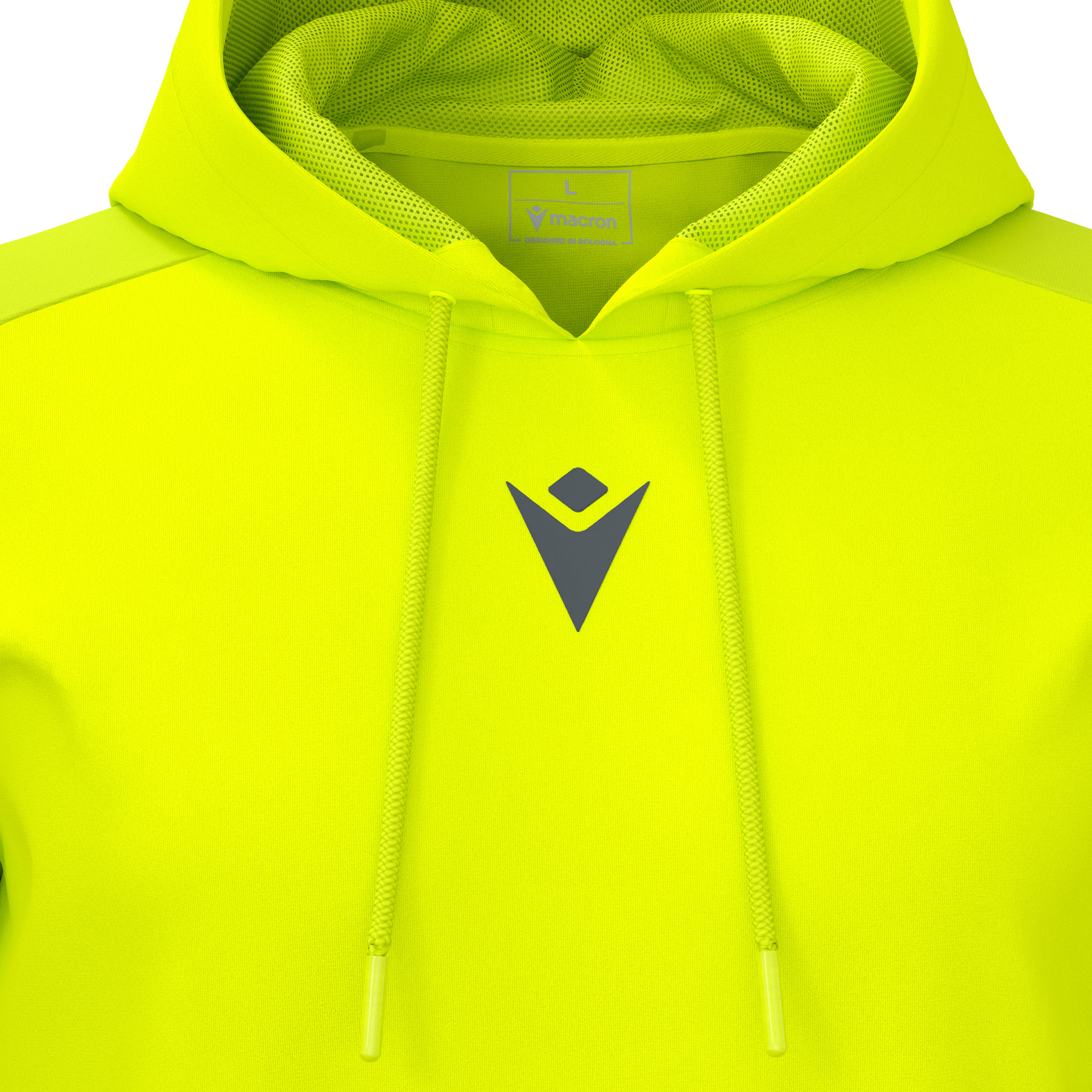 Macron Horn hoodie - neon geel, foto 3 van 5