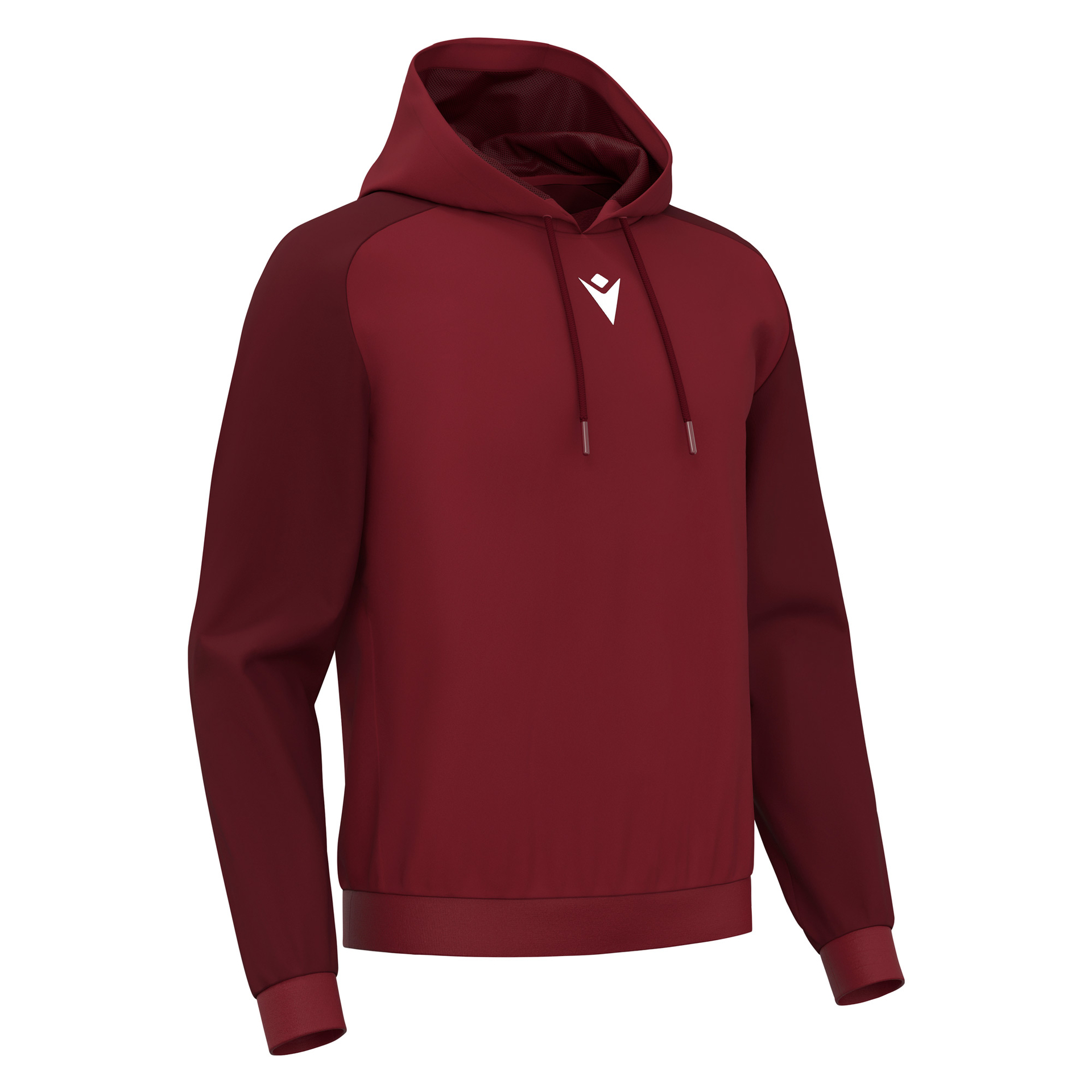 Macron Horn hoodie - bordeaux rood, foto 2 van 5