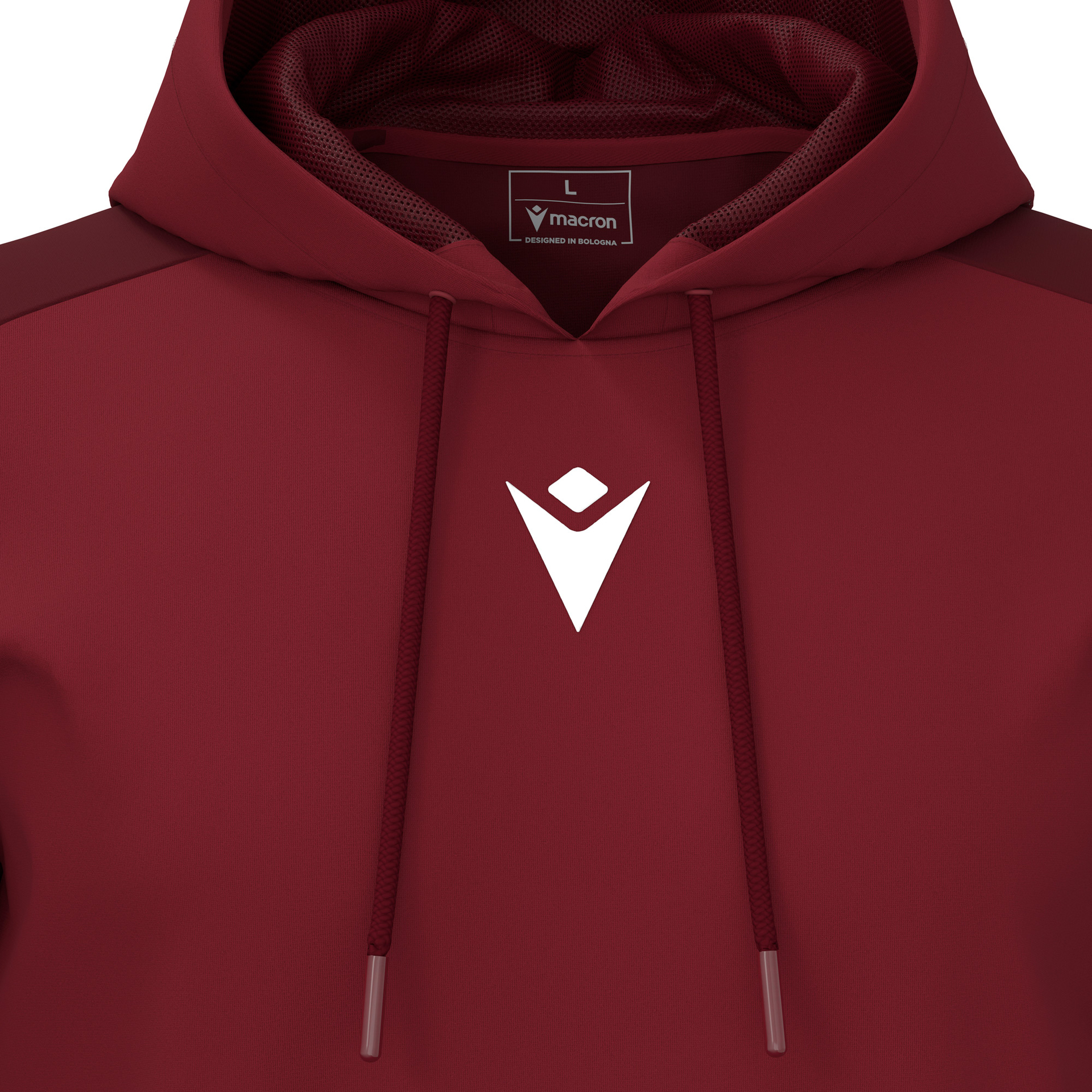 Macron Horn hoodie - bordeaux rood, foto 3 van 5