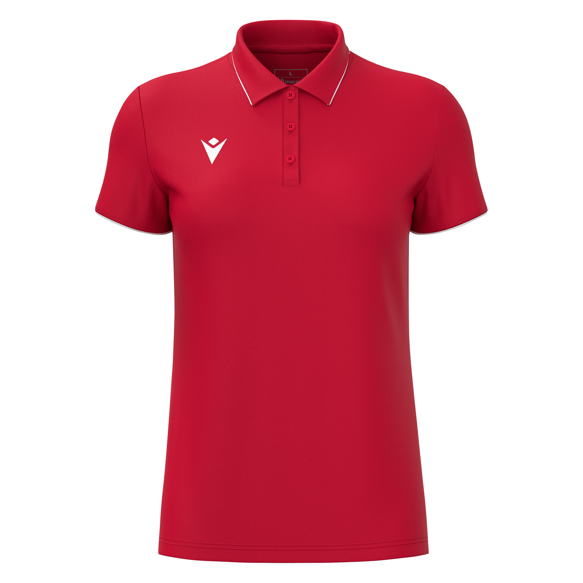 Macron Melody polo dames - rood, foto 2 van 5