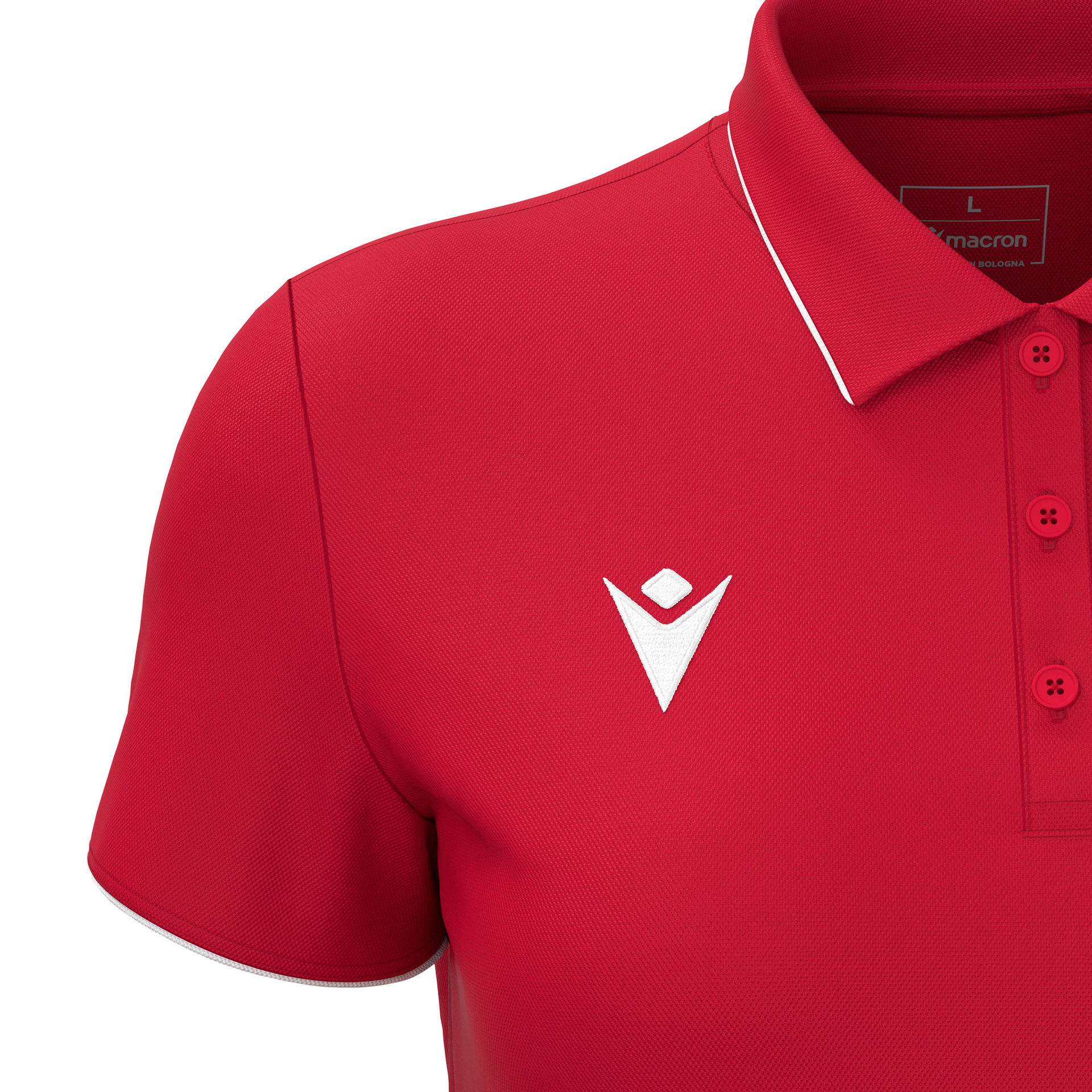 Macron Melody polo dames - rood, foto 4 van 5