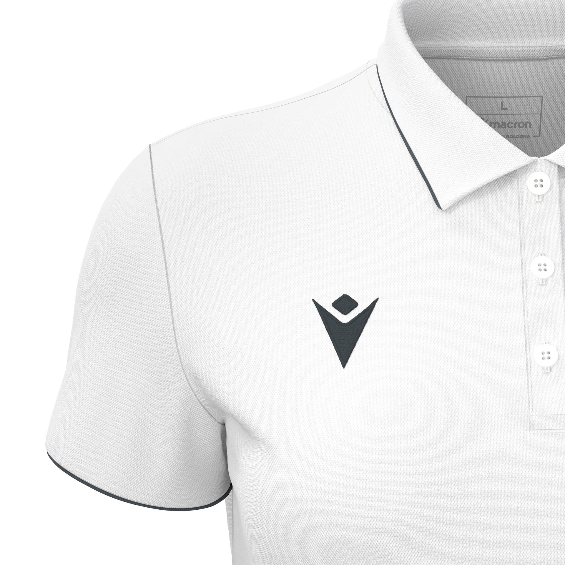 Macron Melody polo dames - wit, foto 4 van 5
