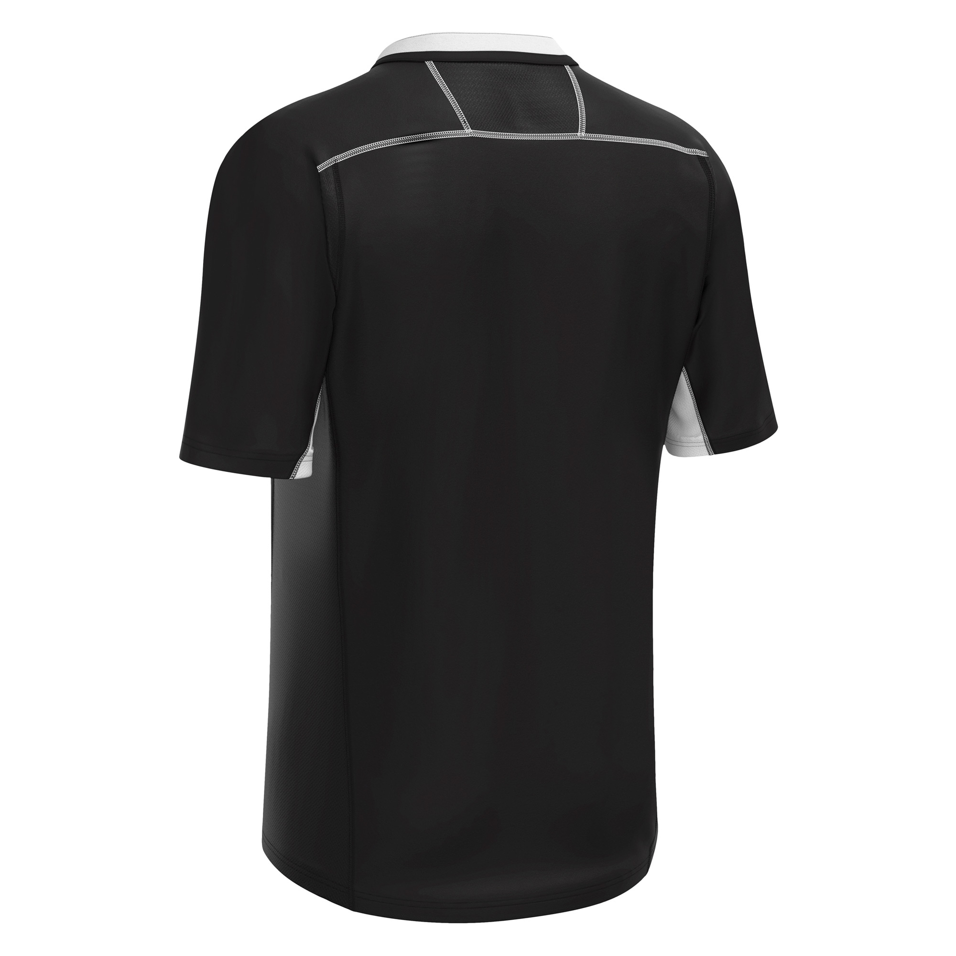 Macron Alabaster rugbyshirt - zwart/wit, foto 2 van 6