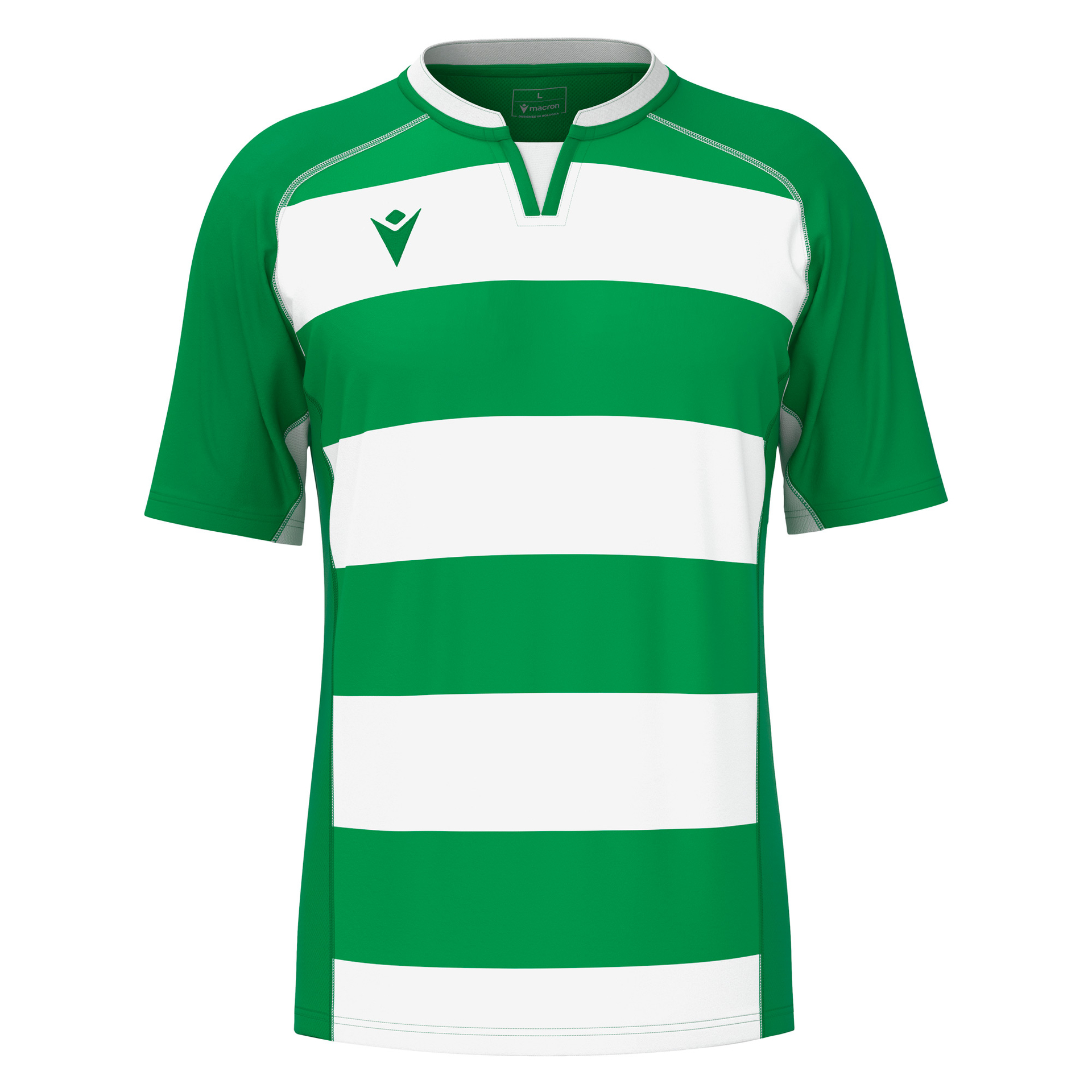 Macron Alabaster rugbyshirt - groen/wit