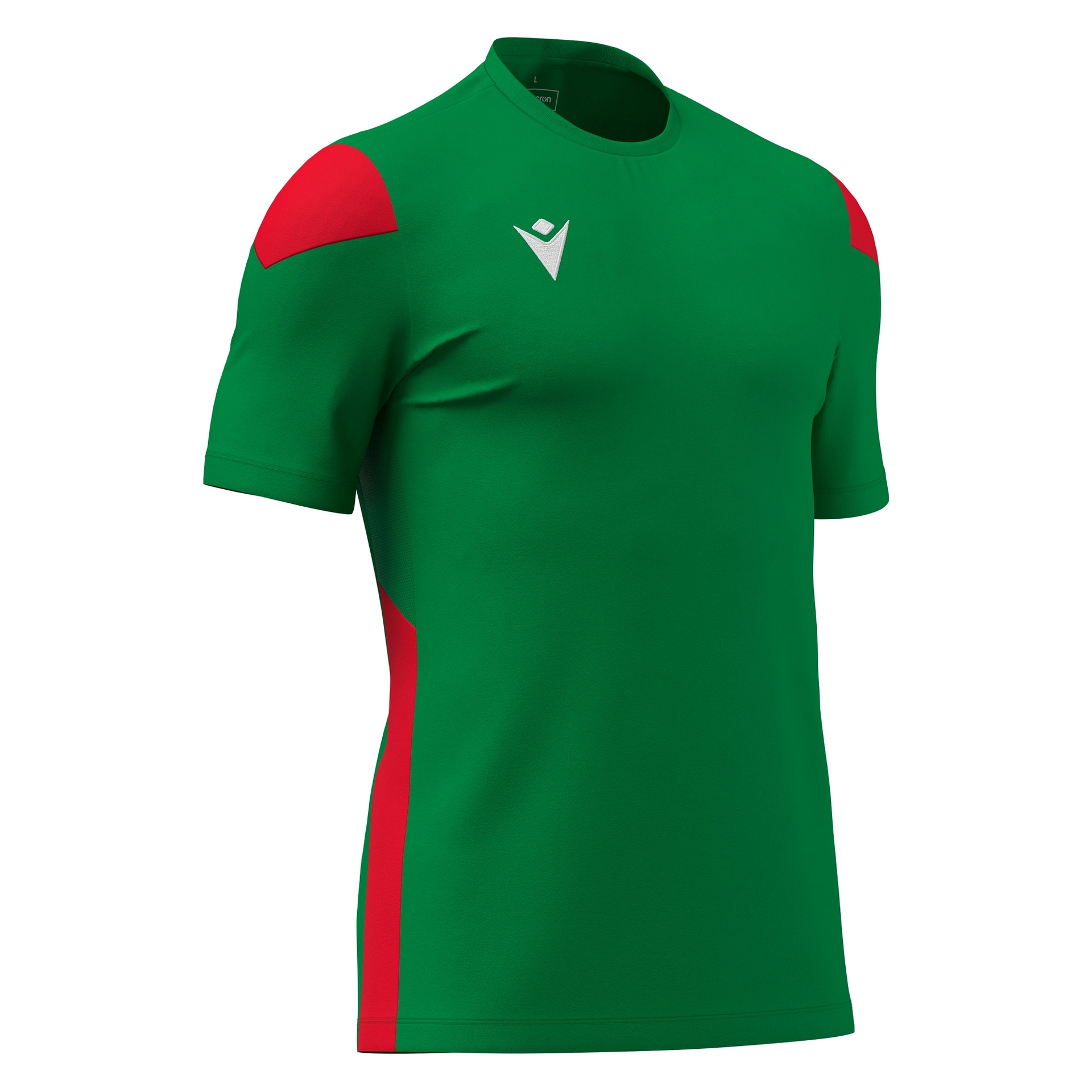 Macron Polis shirt - groen/rood, foto 3 van 6