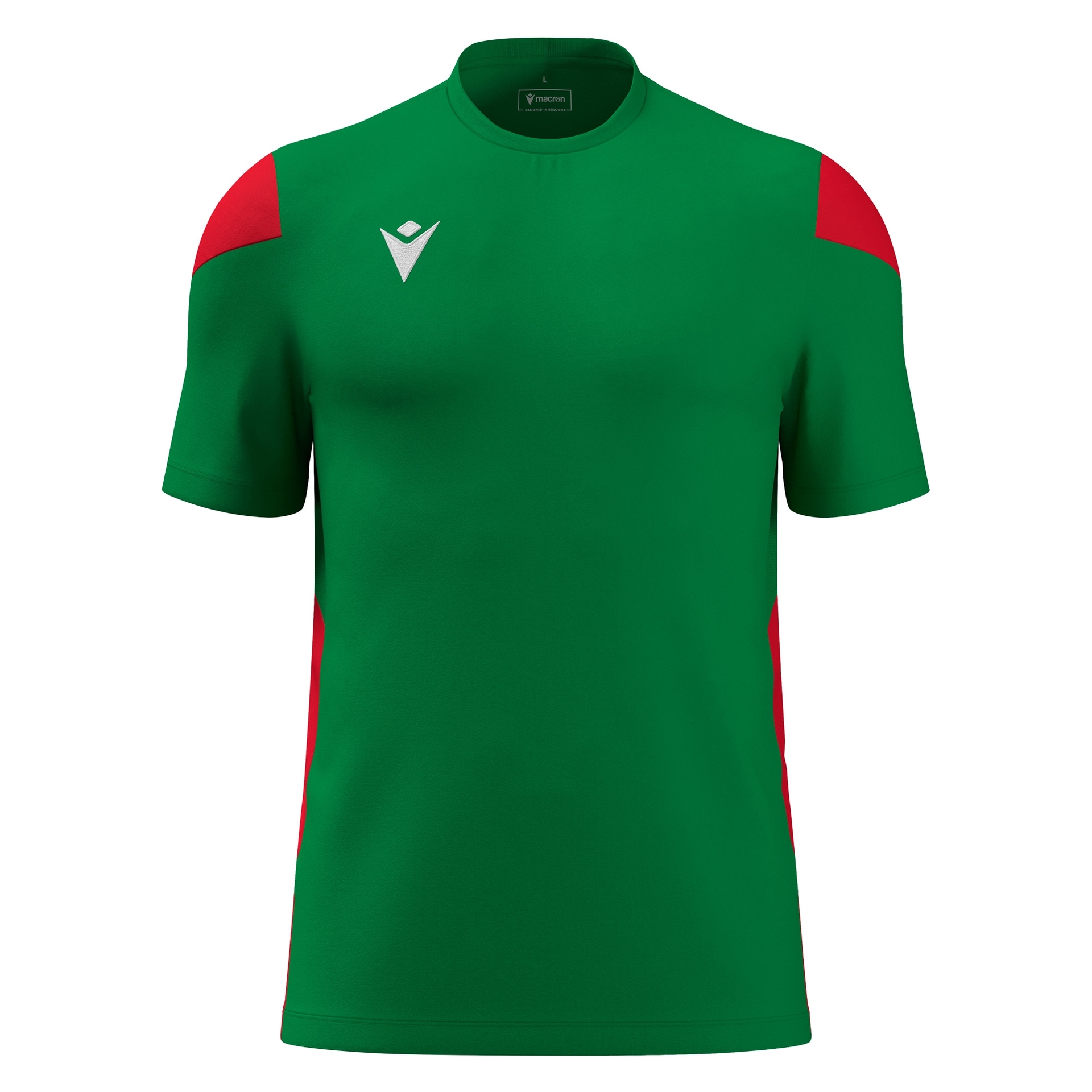 Macron Polis shirt - groen/rood