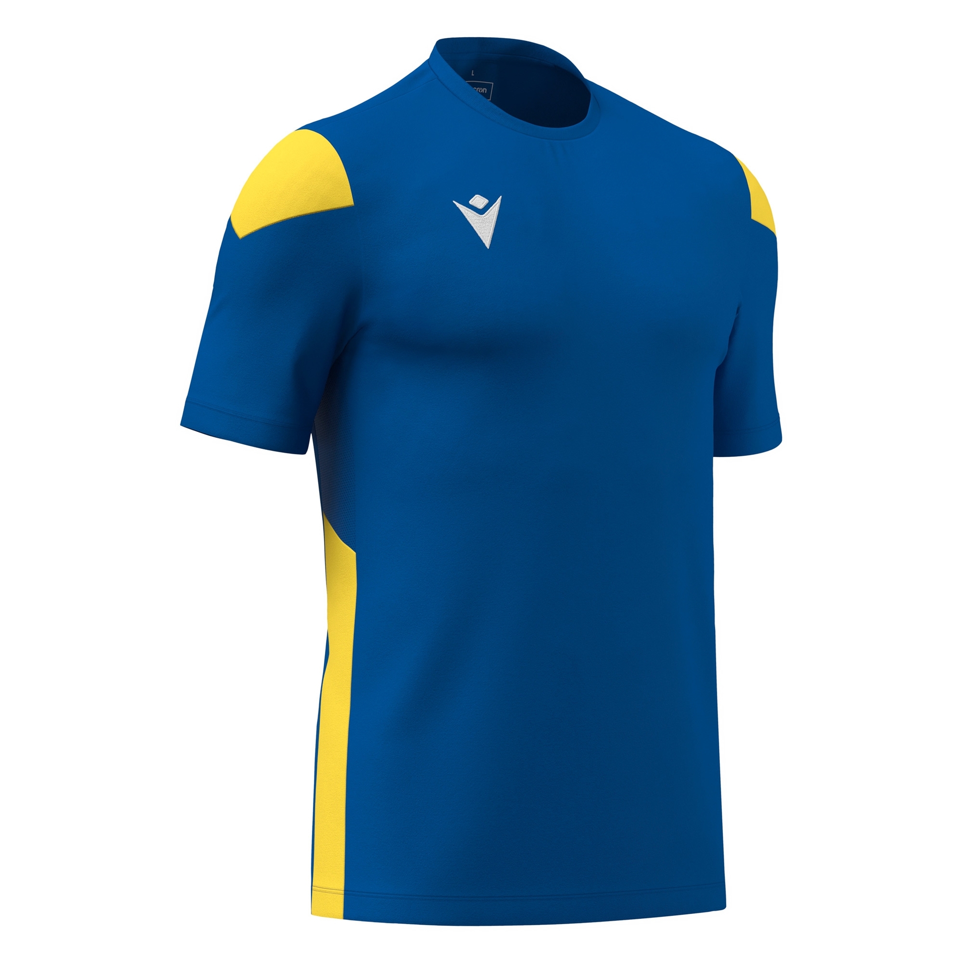 Macron Polis shirt - blauw/geel, foto 3 van 6