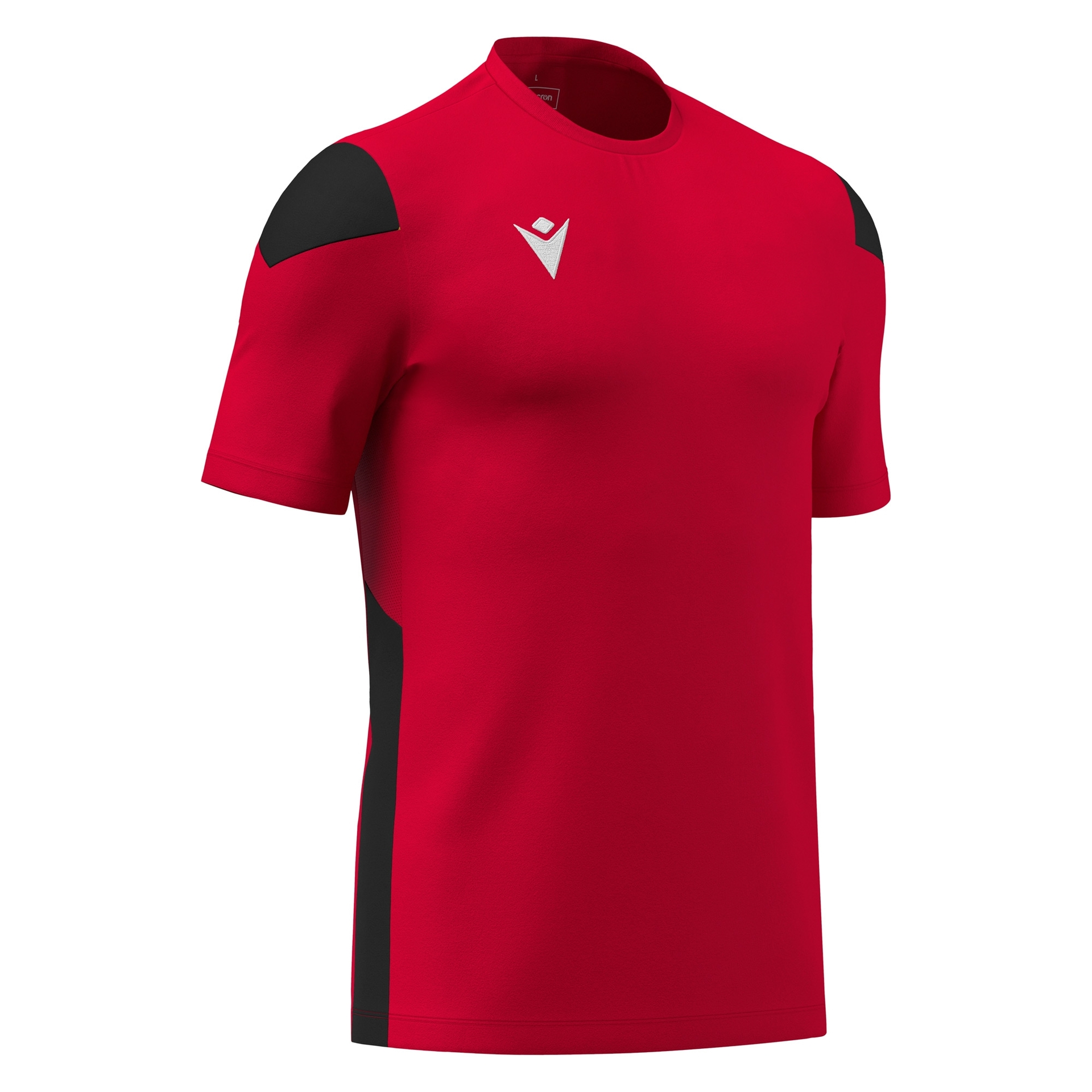 Macron Polis shirt - rood/zwart, foto 3 van 6