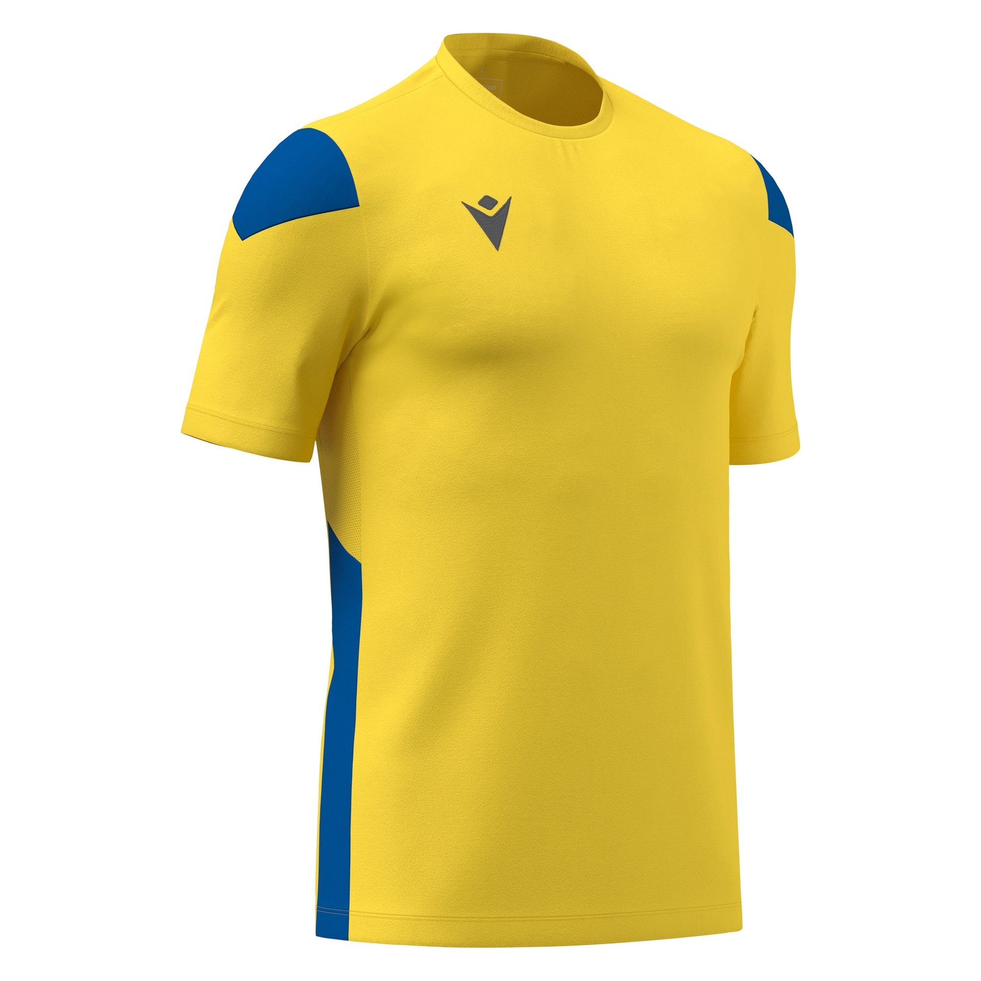 Macron Polis shirt - geel/blauw, foto 3 van 6