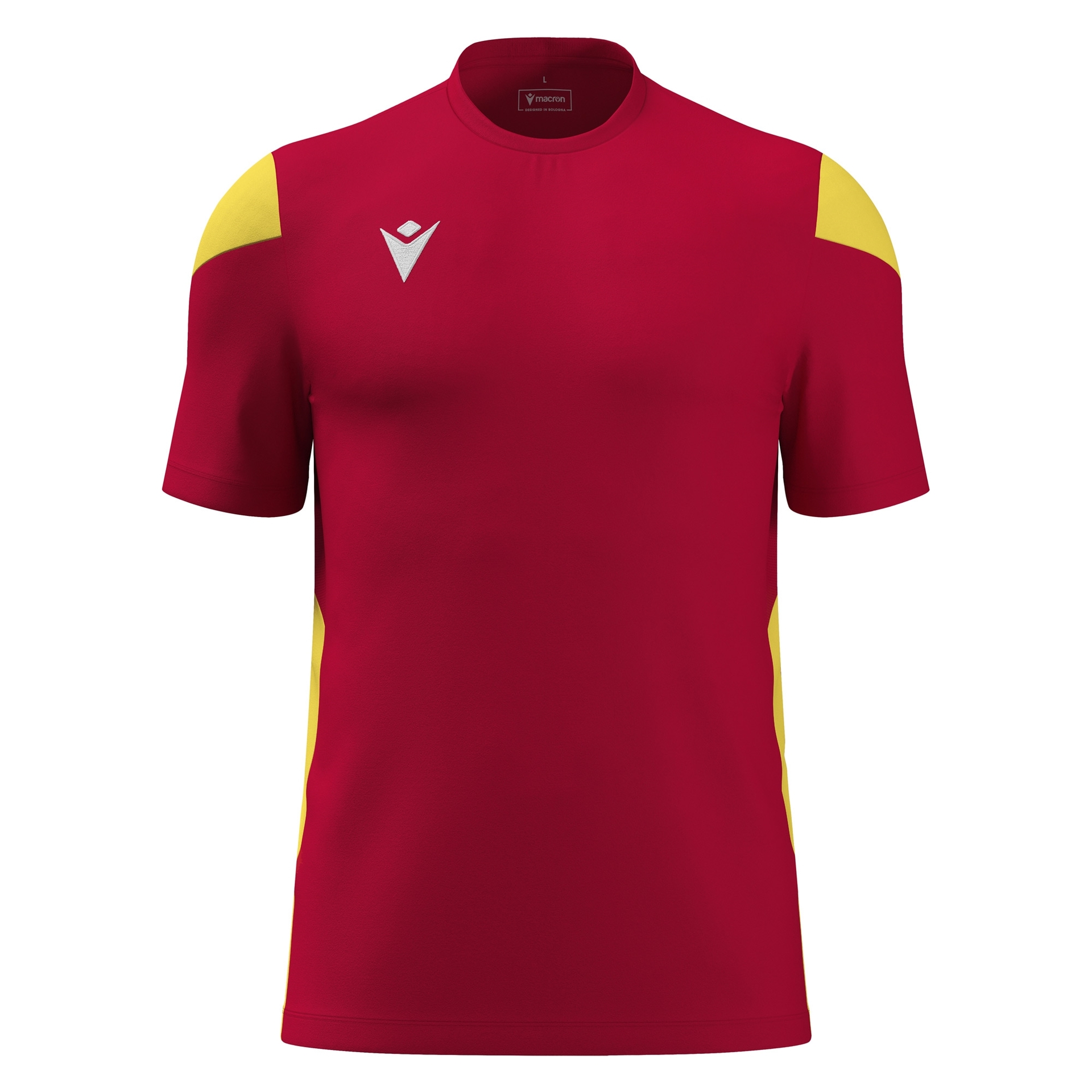 Macron Polis shirt - rood/geel