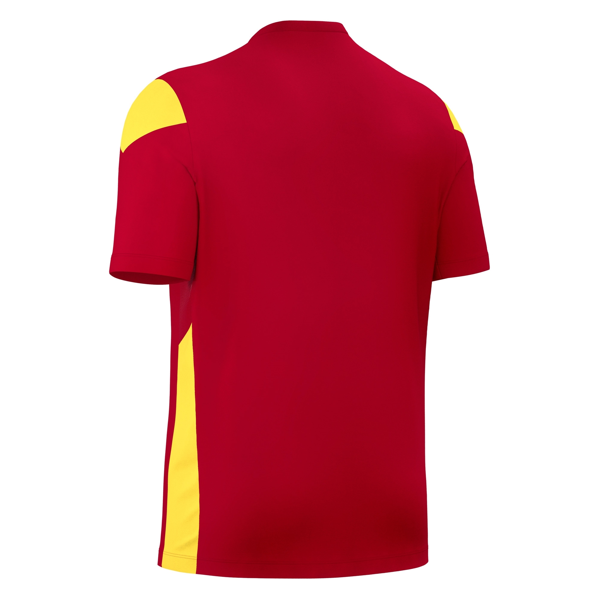 Macron Polis shirt - rood/geel, foto 4 van 6