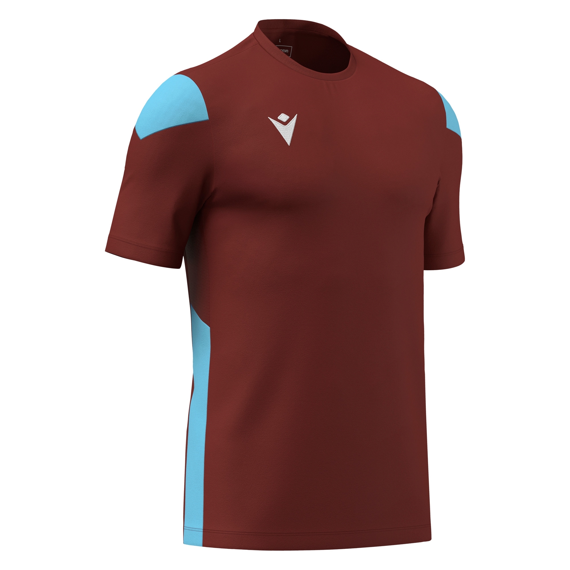 Macron Polis shirt - bordeaux rood, foto 3 van 6