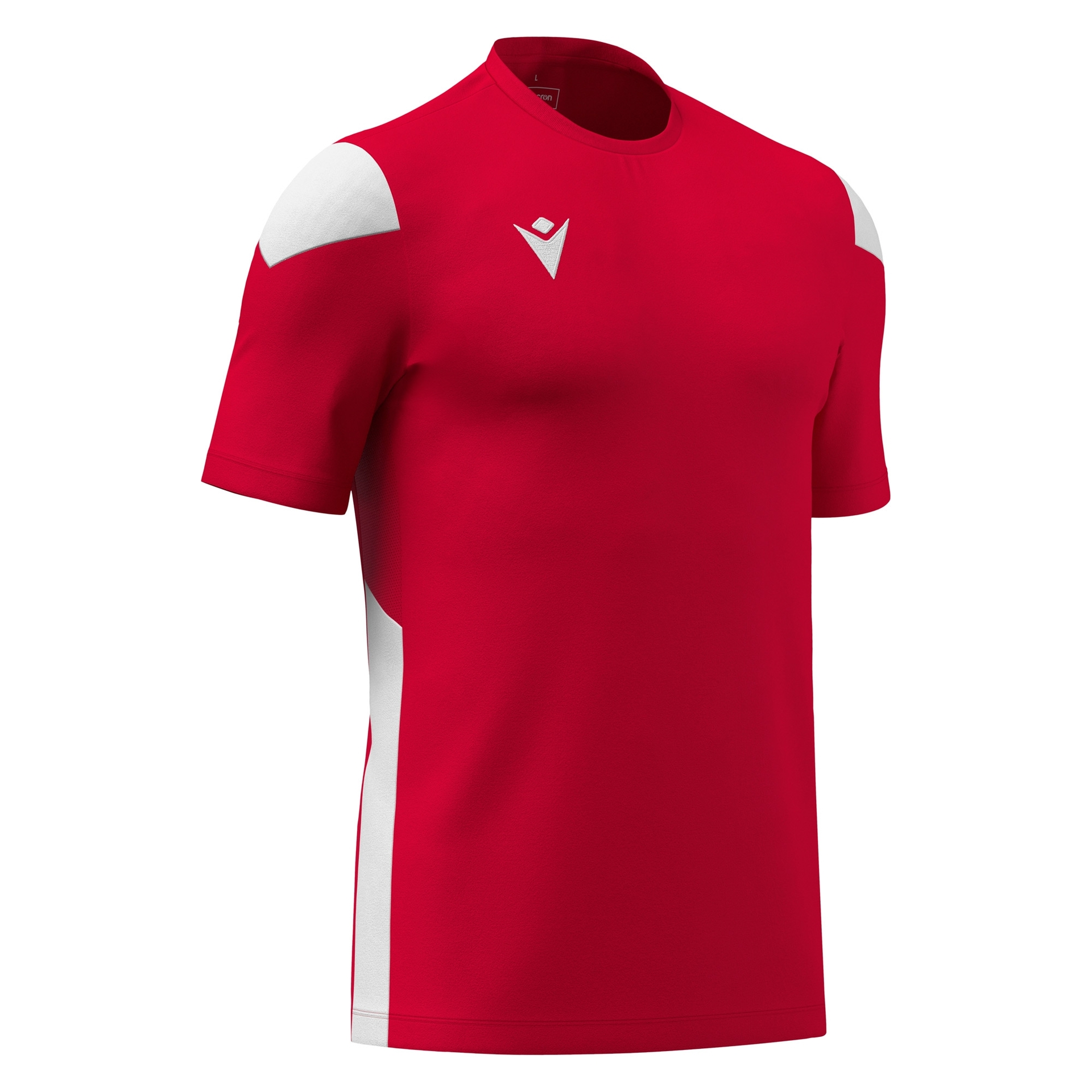 Macron Polis shirt - rood/wit, foto 3 van 6