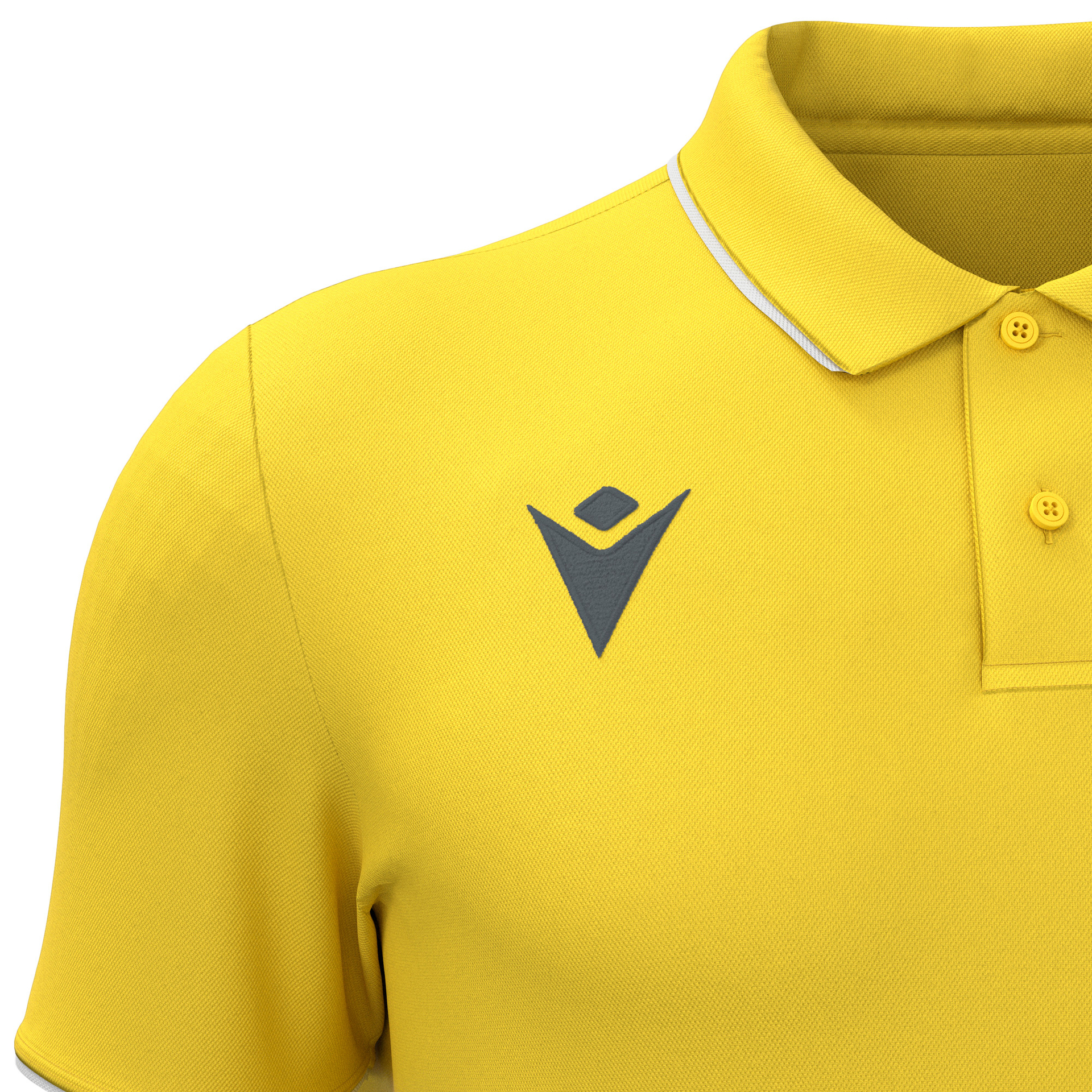 Macron Draco polo - geel, foto 3 van 5