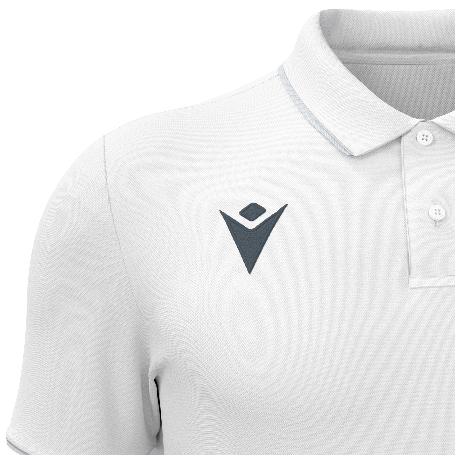 Macron Draco polo - wit, foto 3 van 5