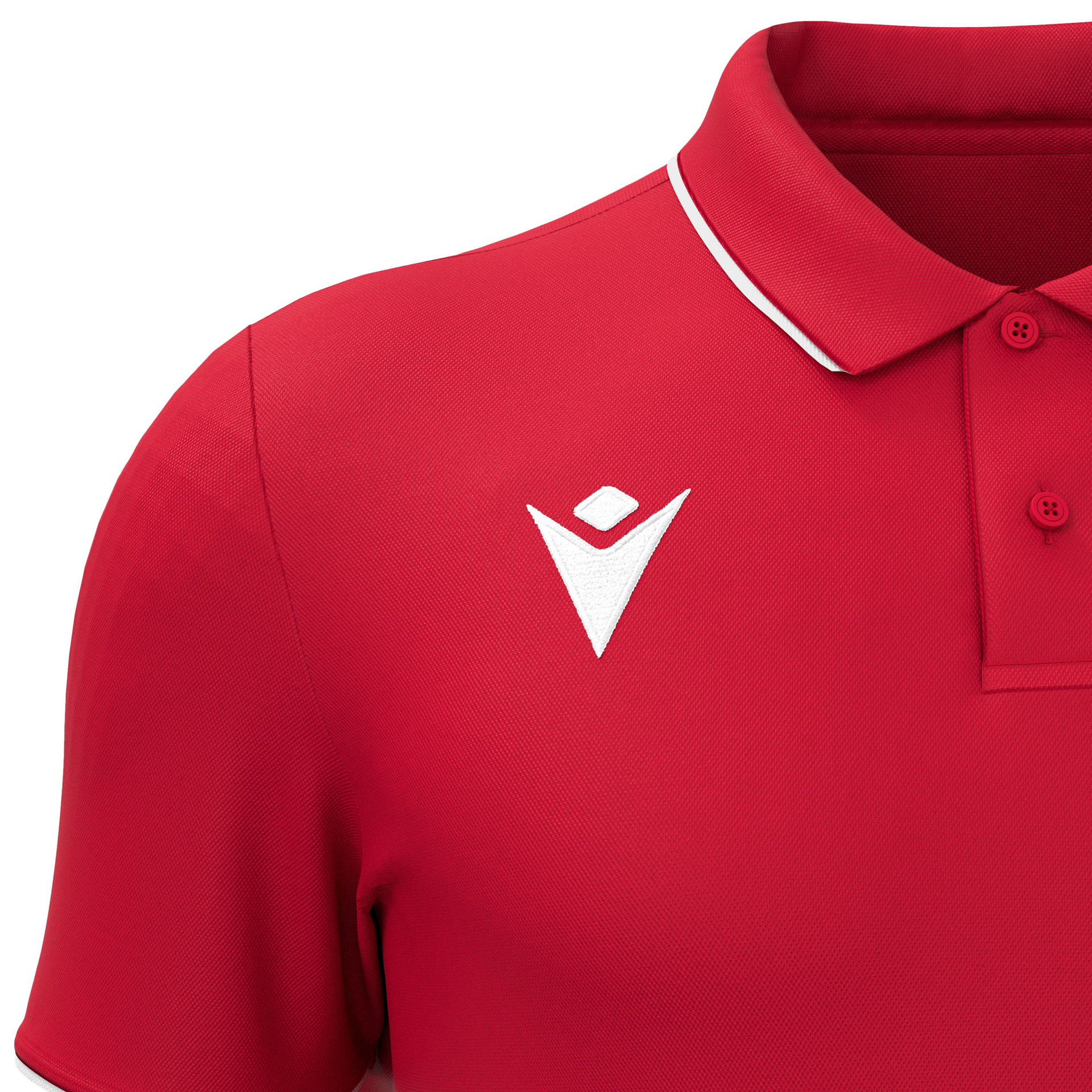 Macron Draco polo - rood, foto 3 van 5