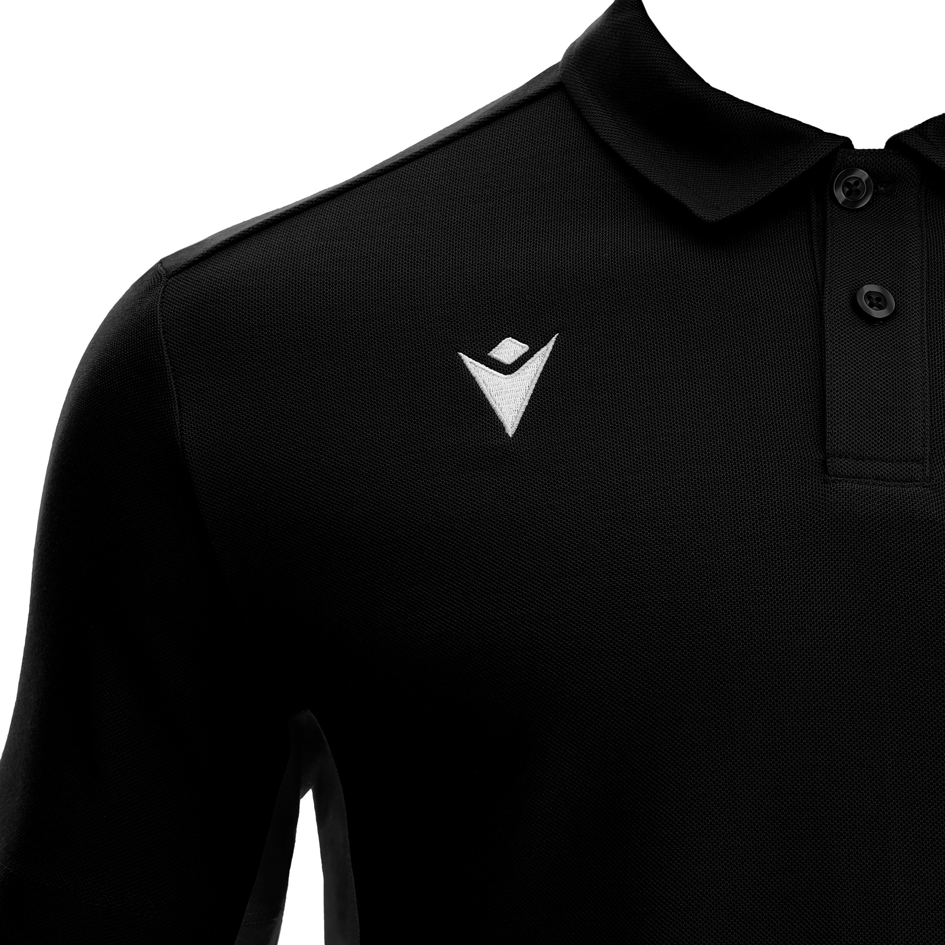 Macron Clarinet piquet polo - zwart, foto 4 van 5