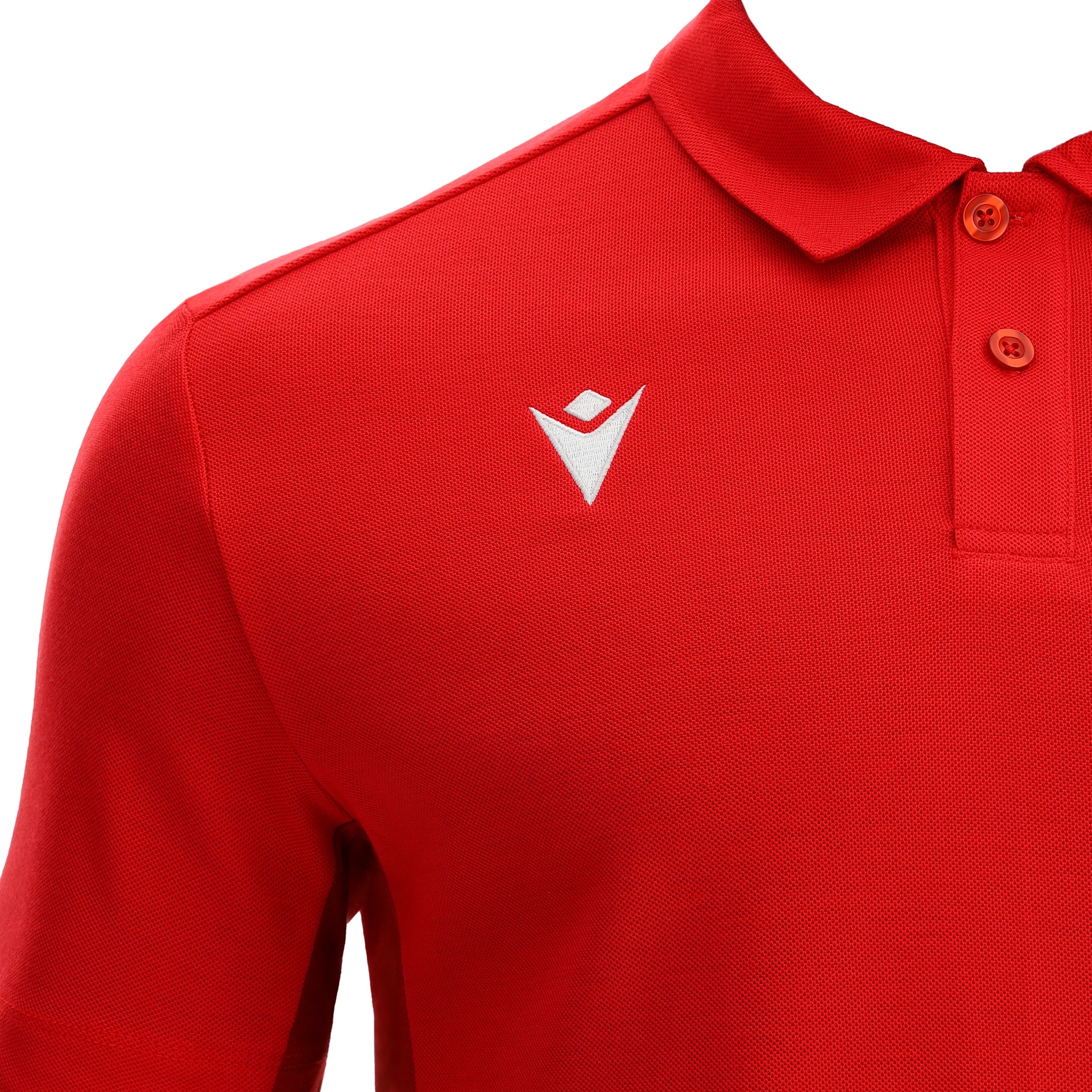 Macron Clarinet piquet polo - rood, foto 4 van 5