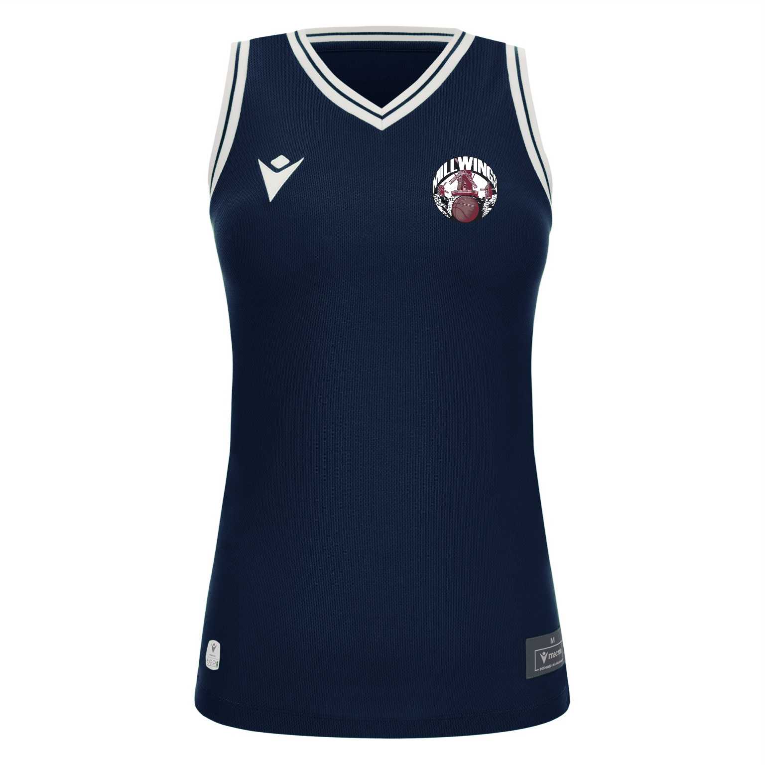 BV Millwings - Macron Tellurium basketbalshirt dames - navy