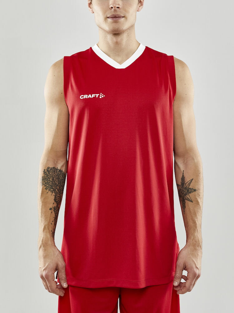 Craft Progress basketbalshirt - rood, foto 3 van 6