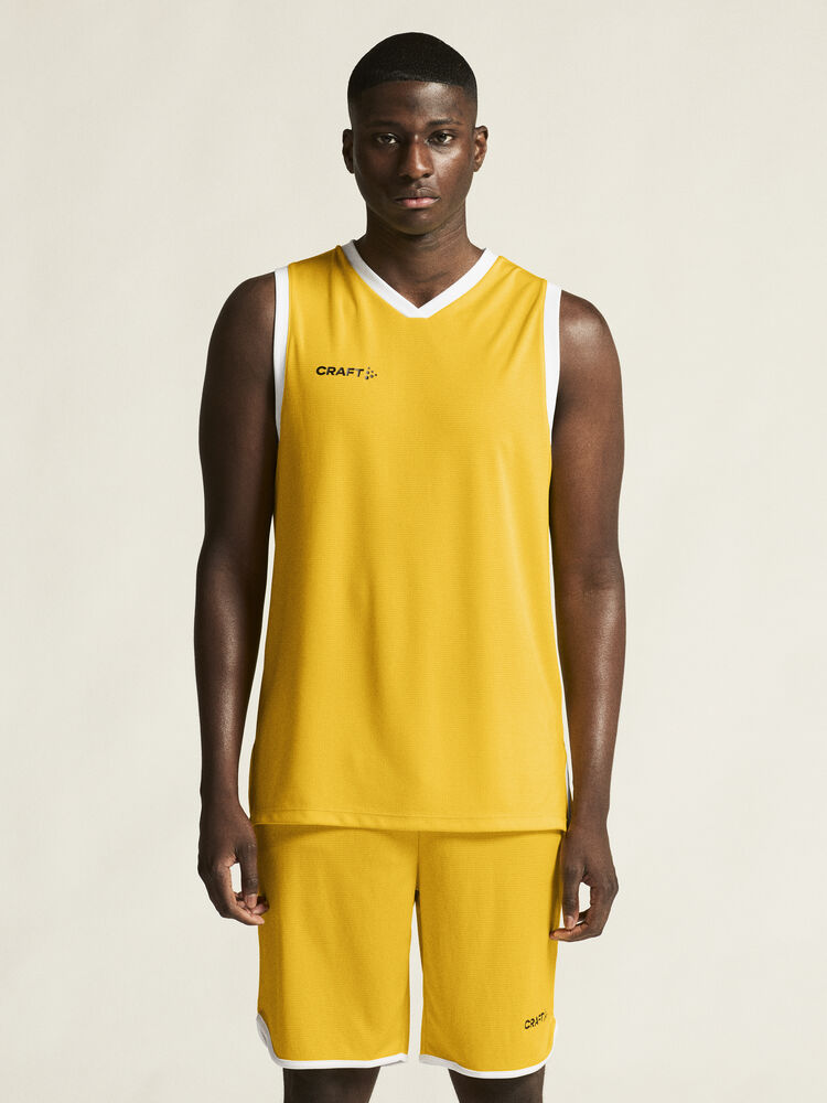 Craft Progress basketbalshirt - geel, foto 3 van 5