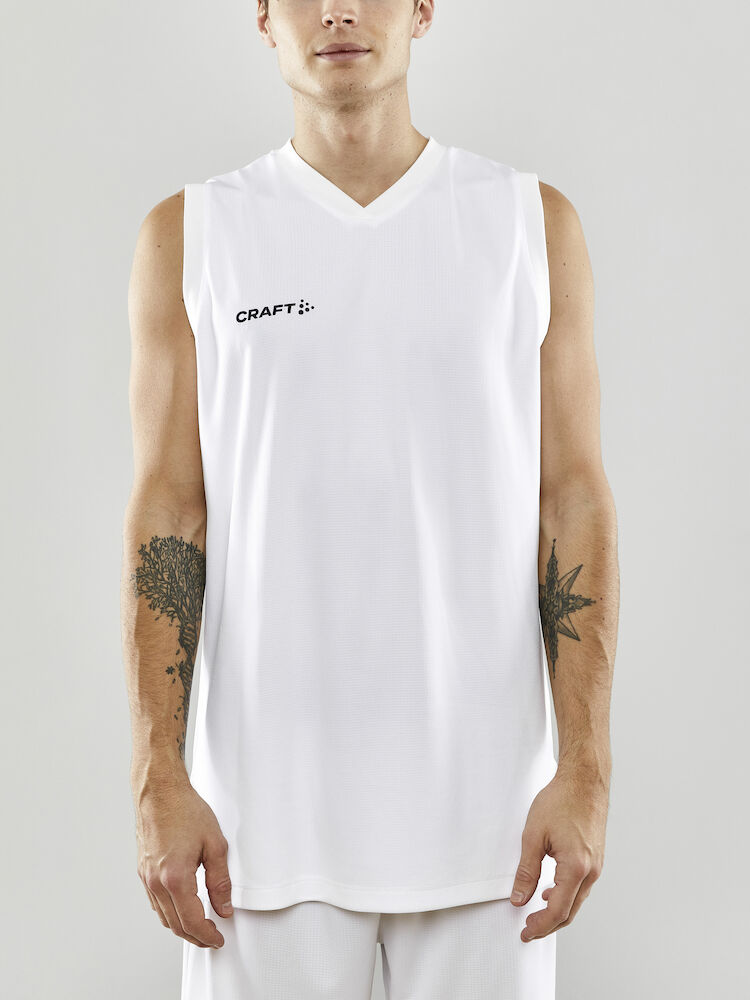 Craft Progress basketbalshirt - wit, foto 3 van 6