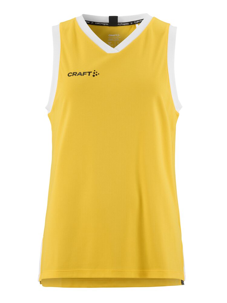 Craft Progress basketbalshirt dames - geel
