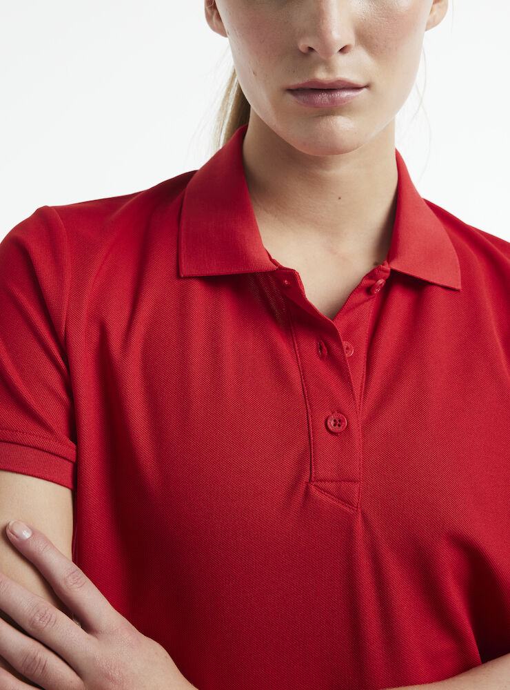 Craft Unify polo dames - rood, foto 4 van 5