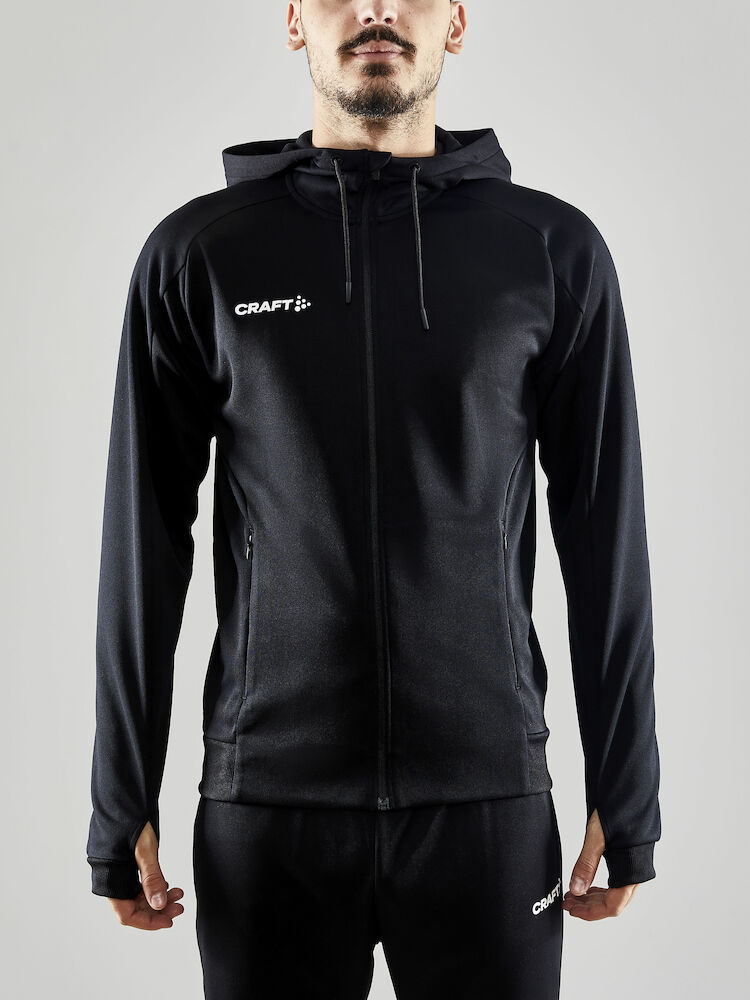 Craft Evolve hoodie full zip - zwart, foto 2 van 5