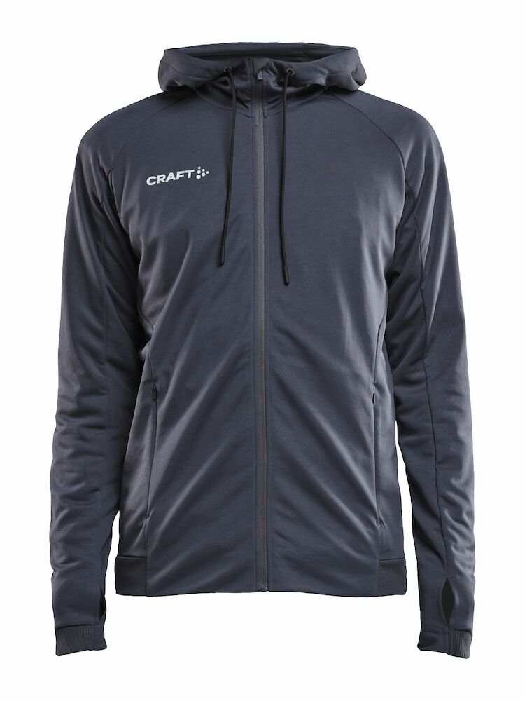 Craft Evolve hoodie full zip - grijs