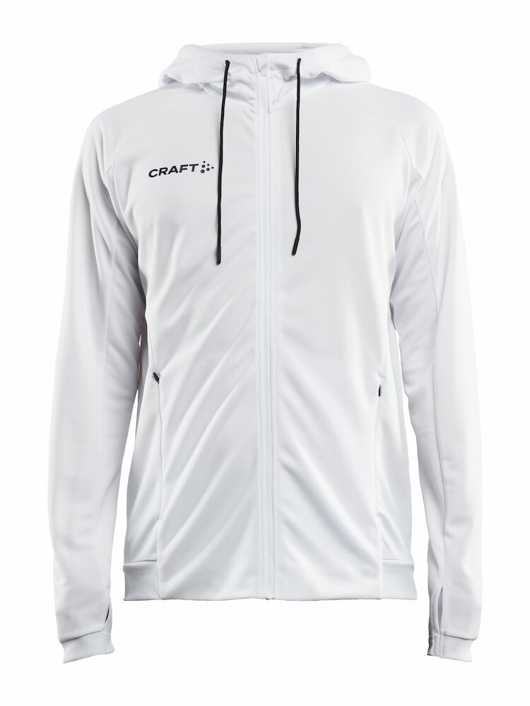 Craft Evolve hoodie full zip - wit