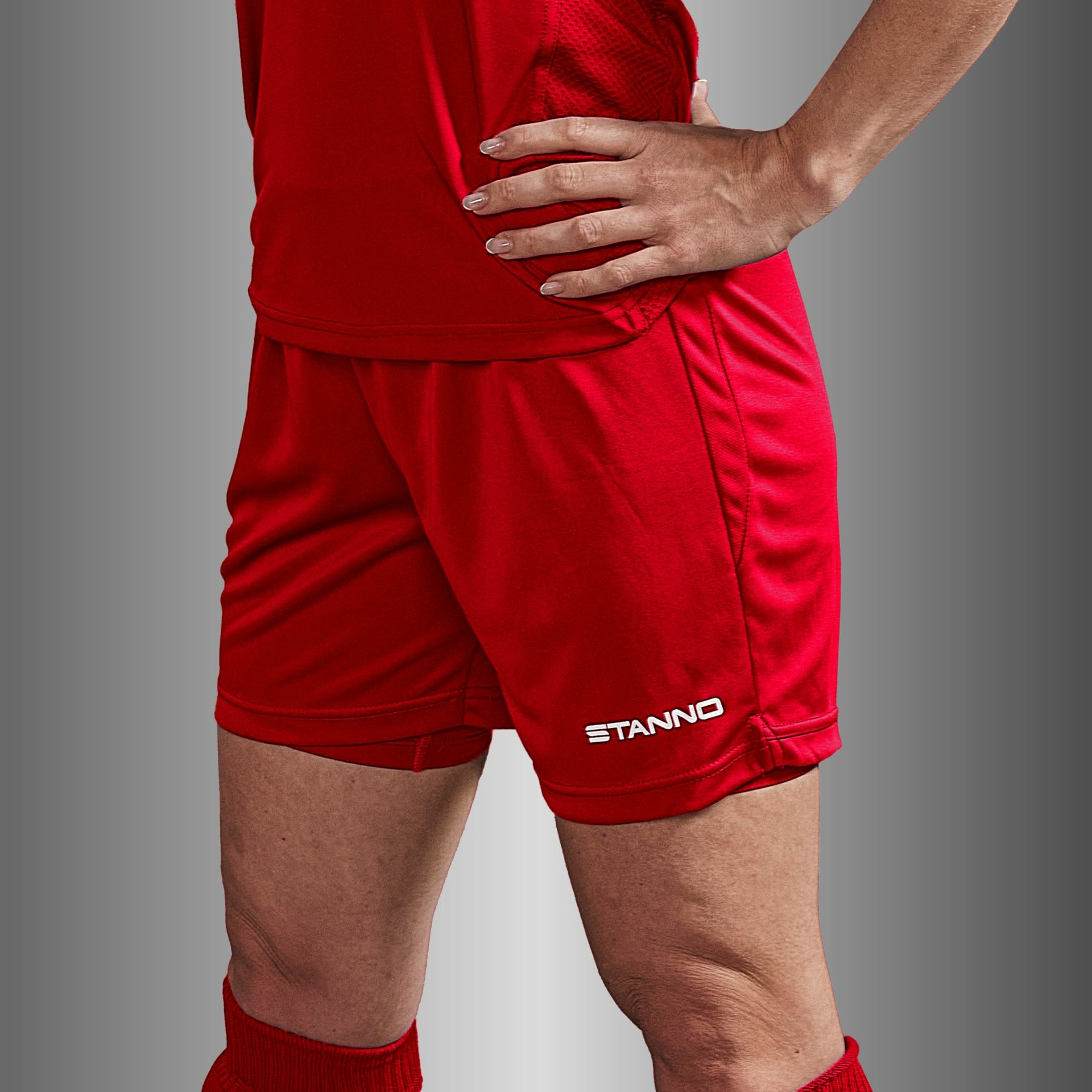 Stanno Focus II short dames - rood, foto 2 van 6