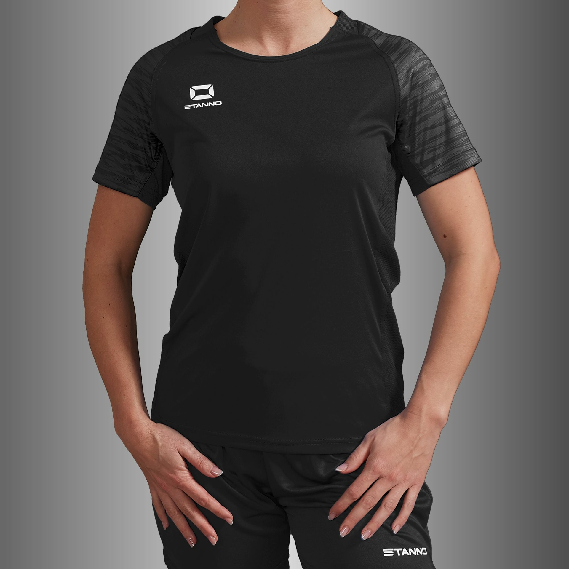 Stanno Bolt shirt dames - zwart, foto 2 van 6