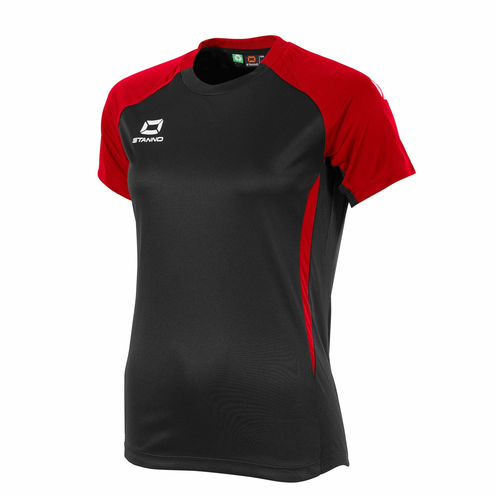 Stanno Stadio shirt dames - zwart/rood