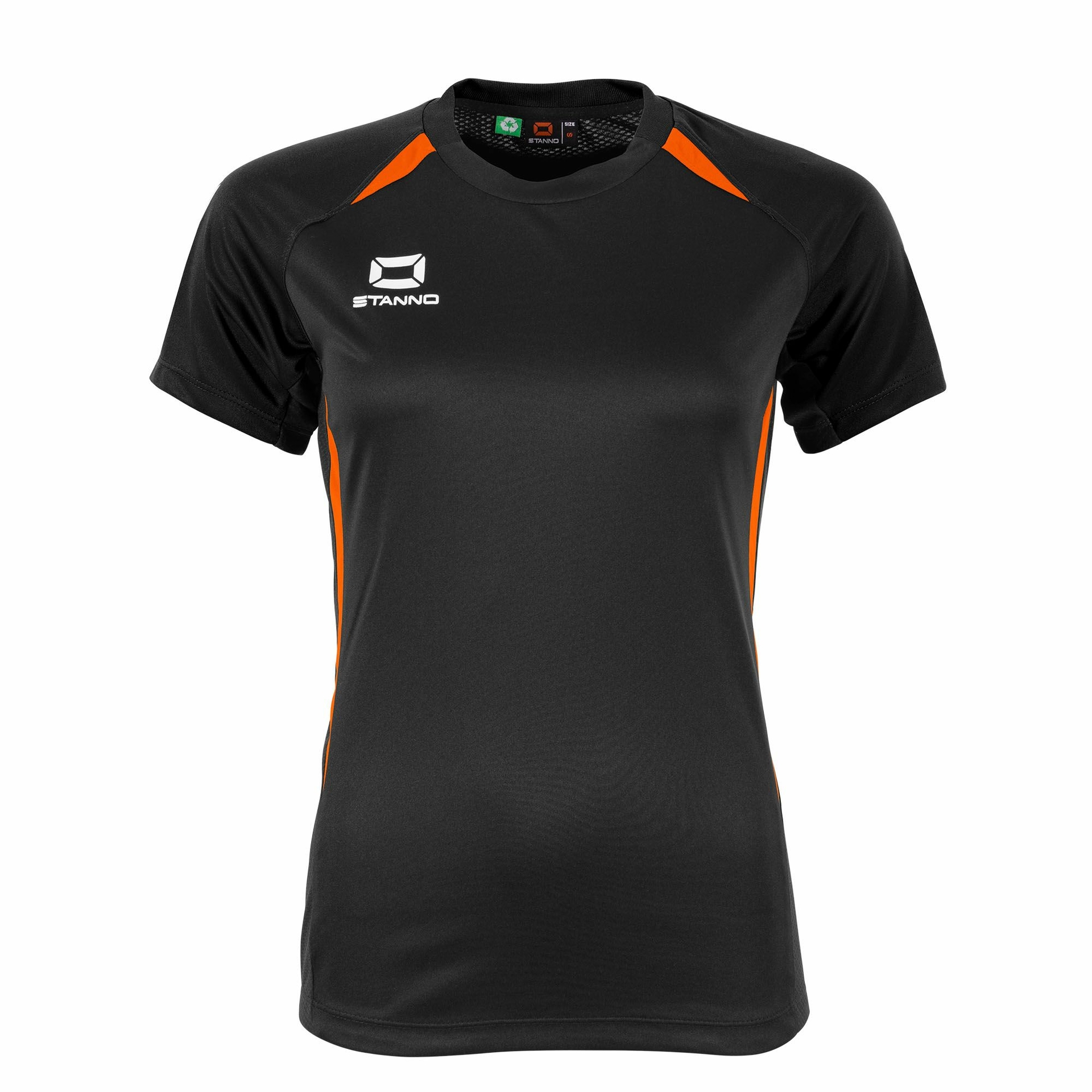 Stanno Stadio shirt dames - zwart/oranje, foto 3 van 6