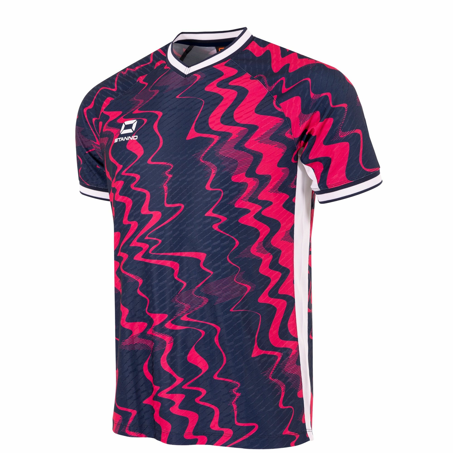 Stanno Wave shirt - navy/roze