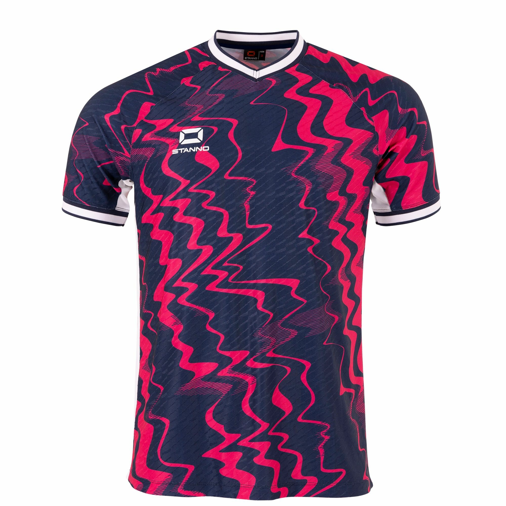 Stanno Wave shirt - navy/roze, foto 6 van 6