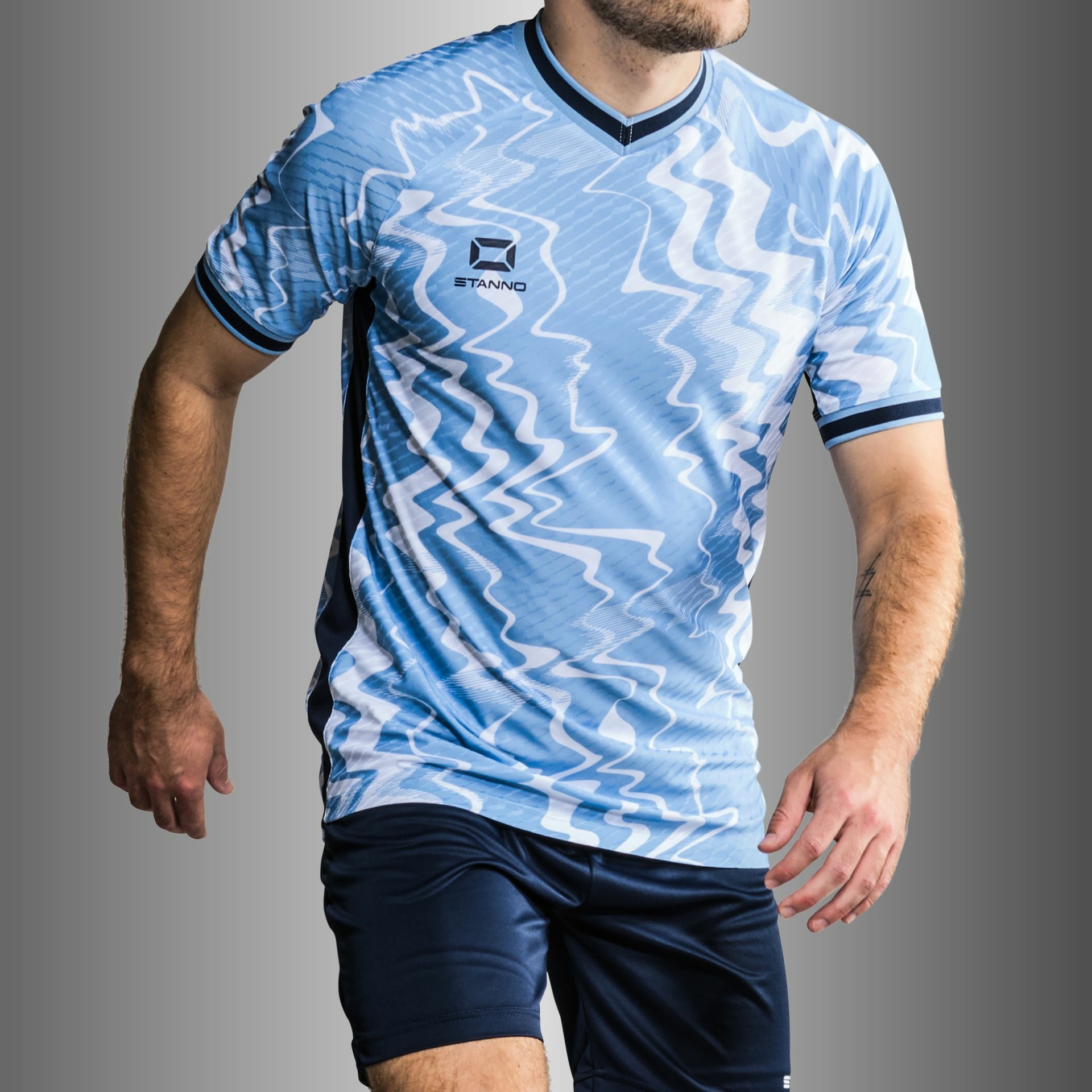 Stanno Wave shirt - celeste, foto 2 van 6