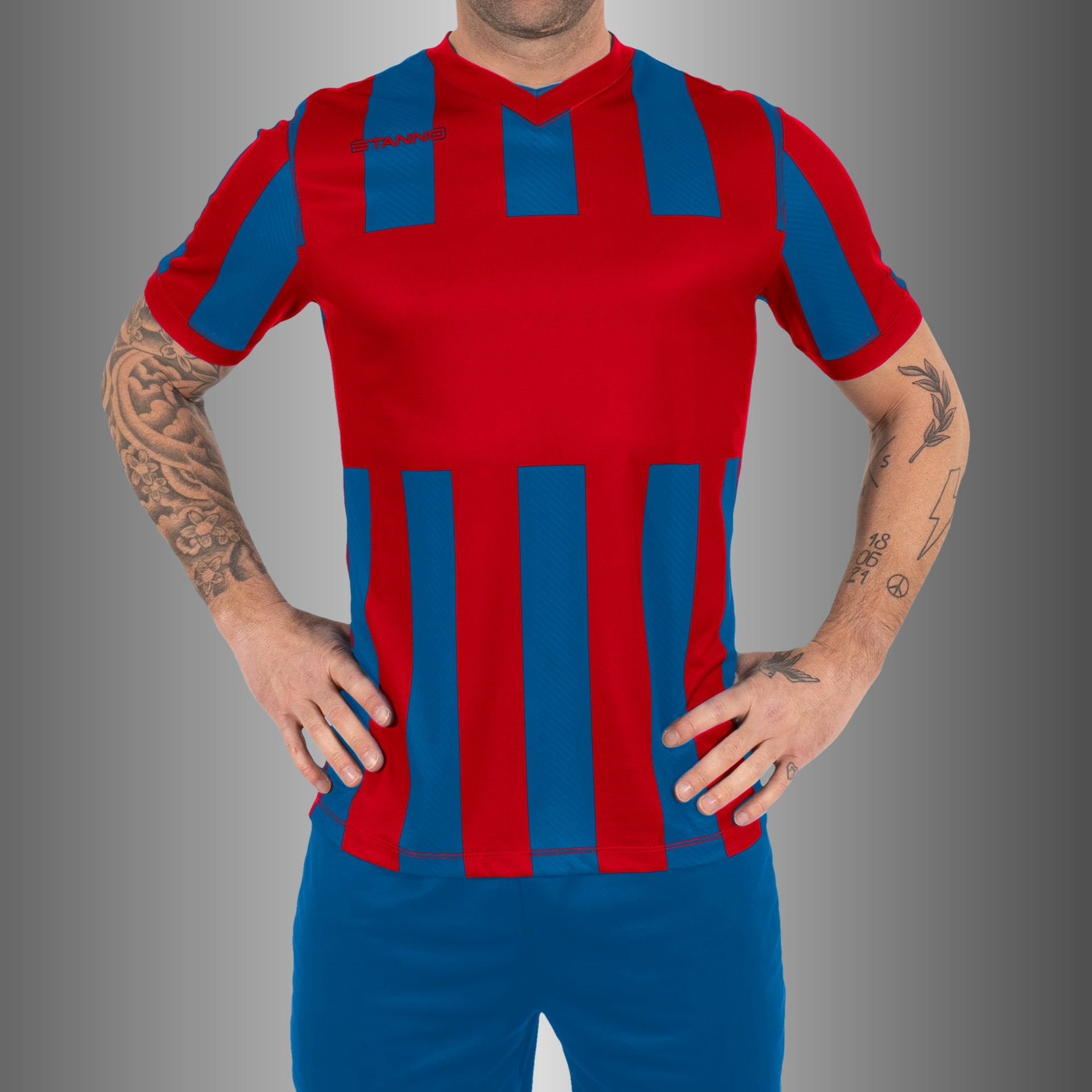 Stanno Aspire shirt - rood/blauw, foto 2 van 6