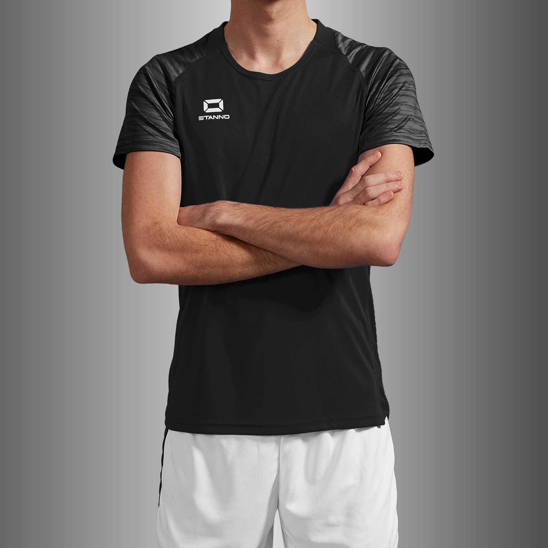Stanno Bolt shirt - zwart, foto 2 van 6